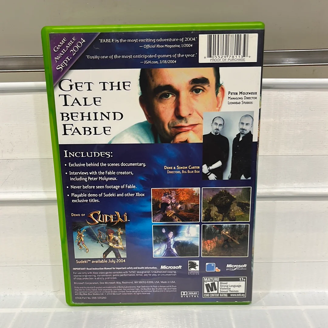 Fable [Limited Edition Bonus DVD] - Xbox - Image 2
