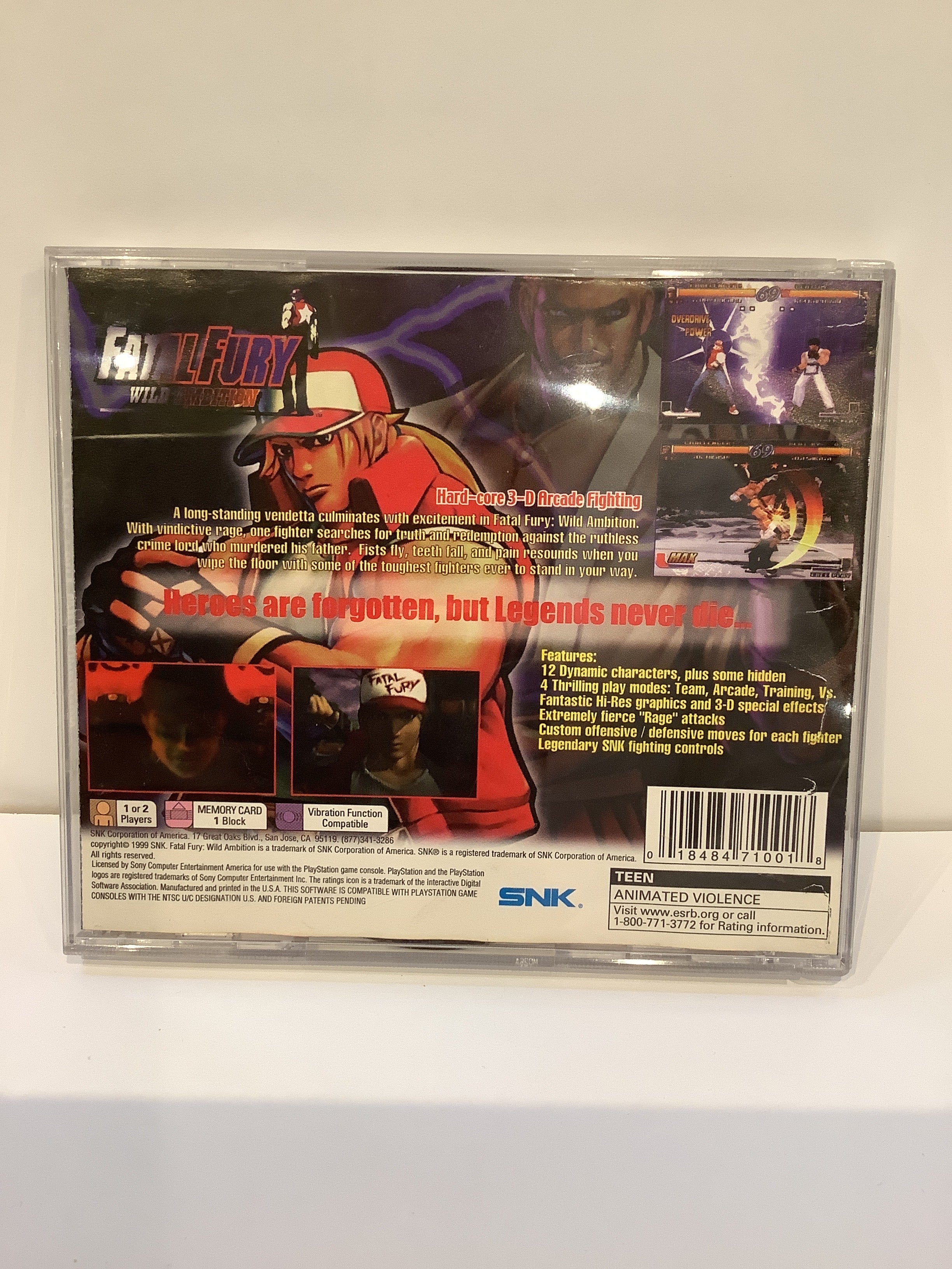 Fatal Fury Wild Ambition - Playstation - Image 2