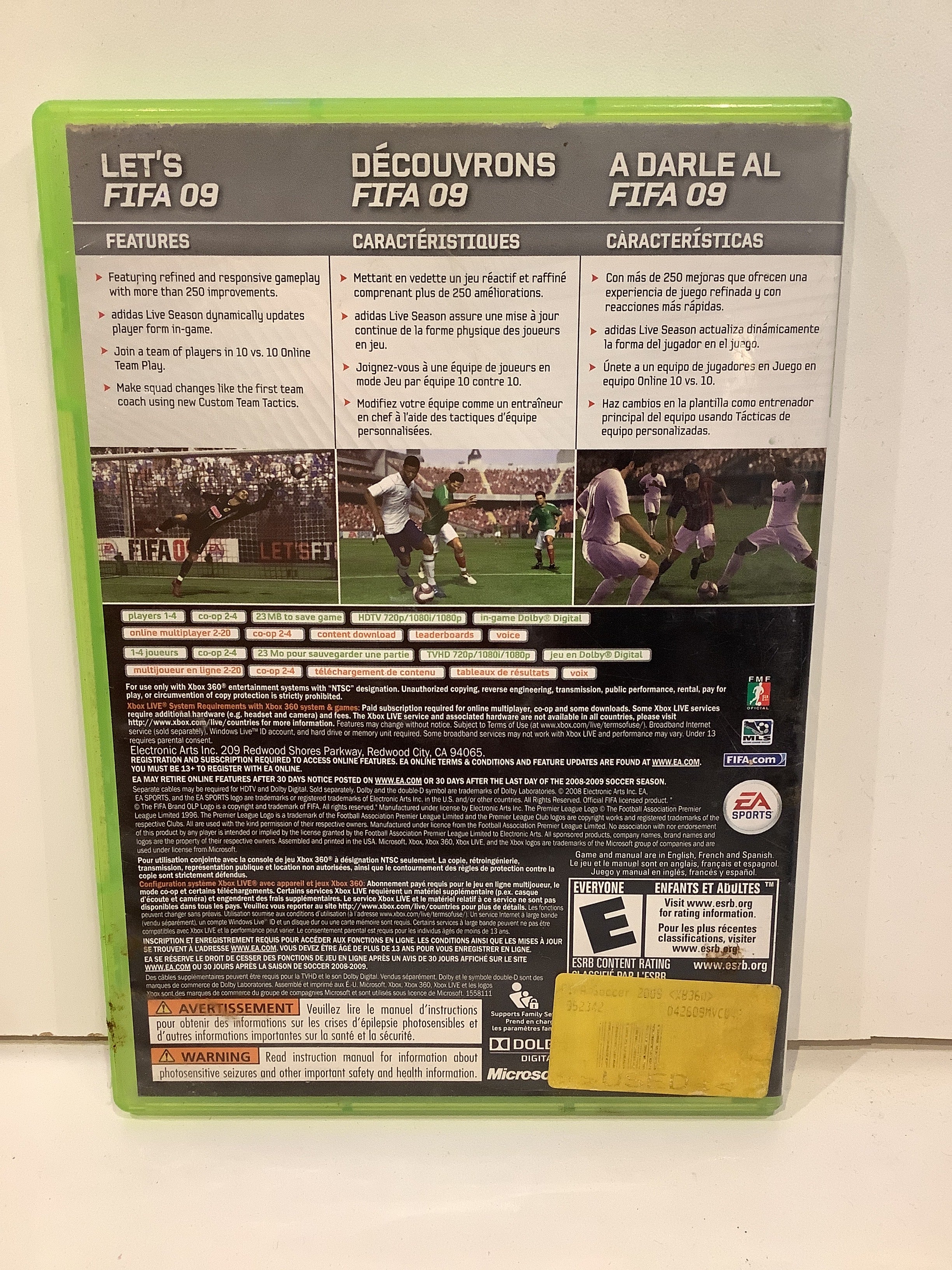 FIFA Soccer 09 - Xbox 360 - Image 2