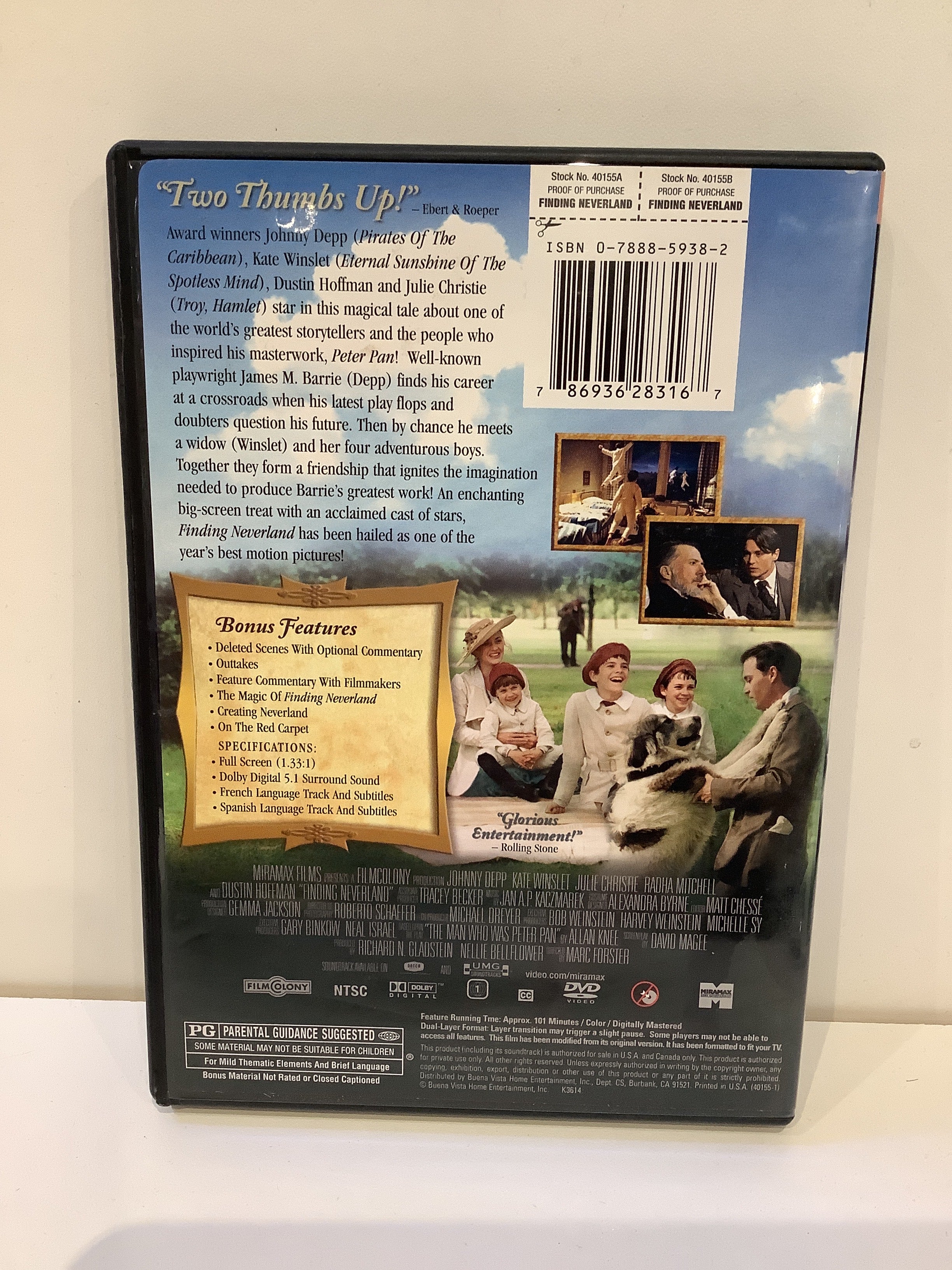 Finding Neverland - DVD - Image 2