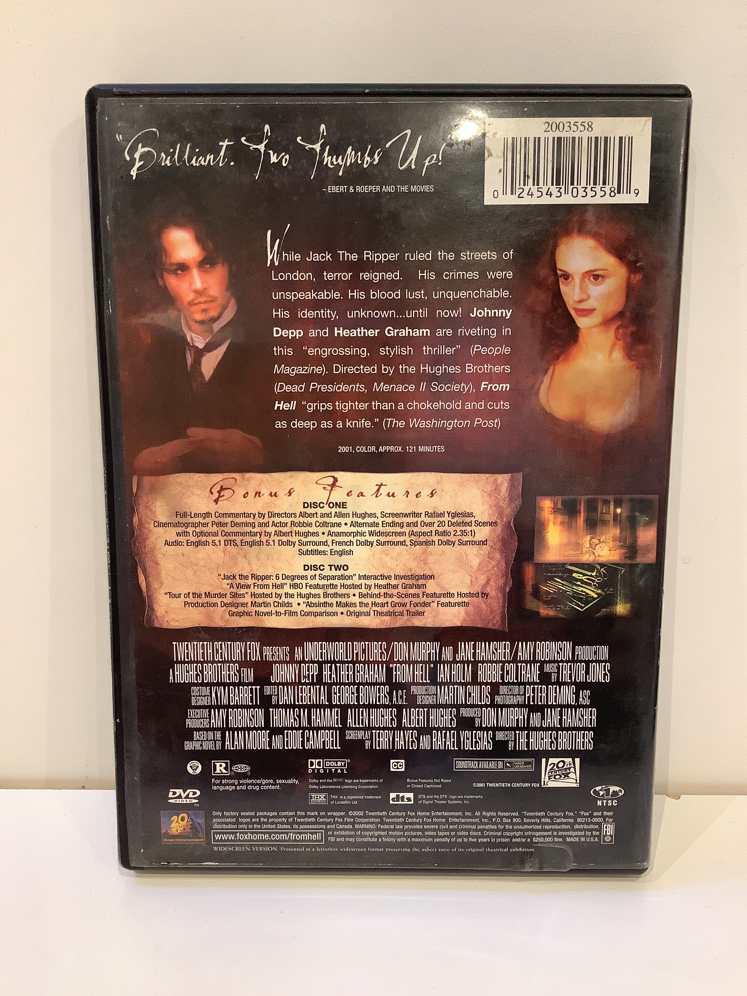 From Hell - DVD - Image 2