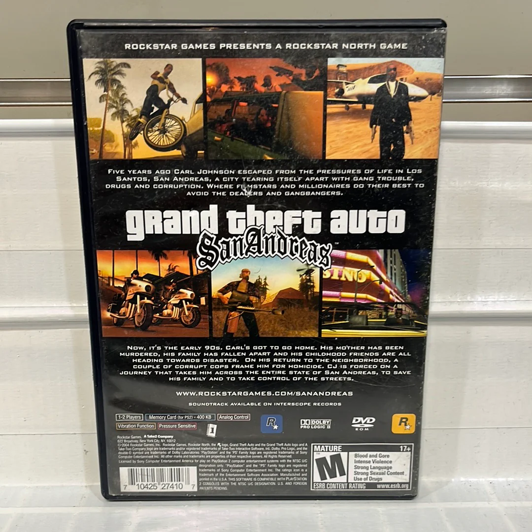 Grand Theft Auto San Andreas - Playstation 2 - Image 2