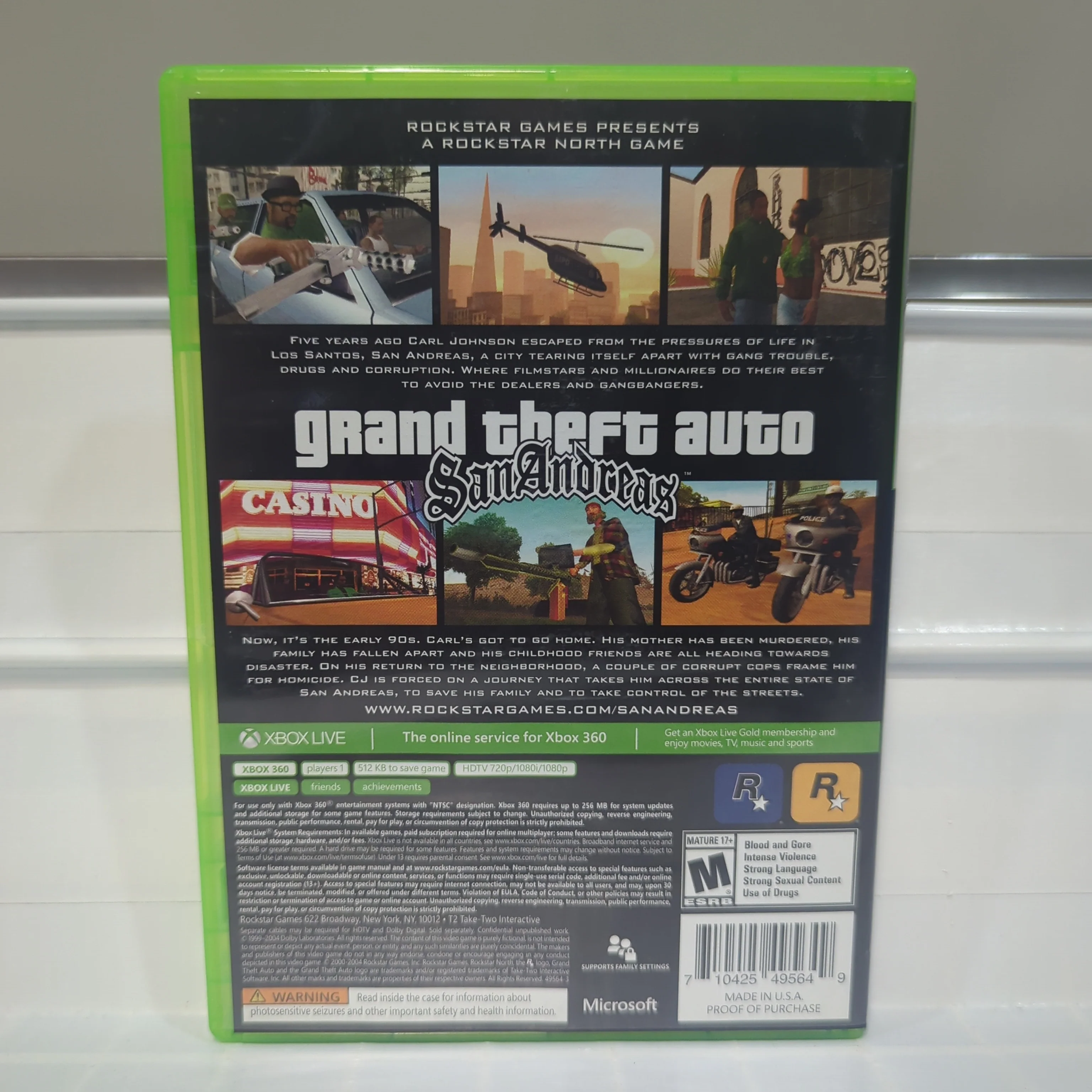 Grand Theft Auto San Andreas [Platinum Hits] - Xbox 360 - Image 2