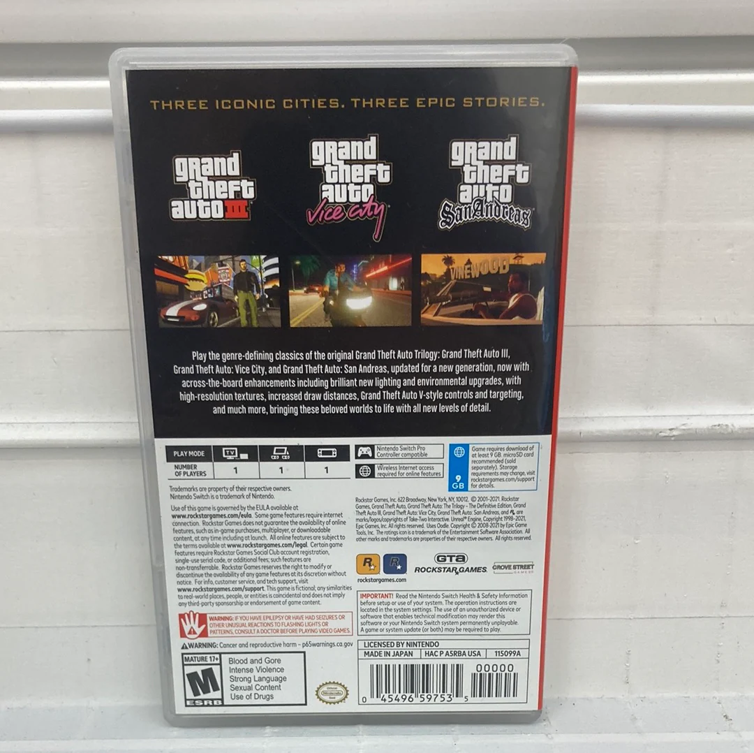 Grand Theft Auto: The Trilogy [Definitive Edition] - Nintendo Switch - Image 2