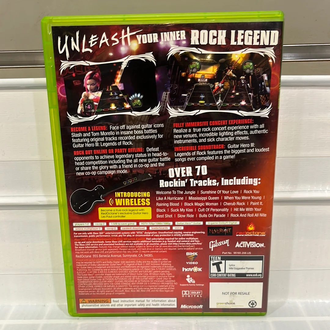 Guitar Hero III Legends of Rock - Xbox 360 - Image 2