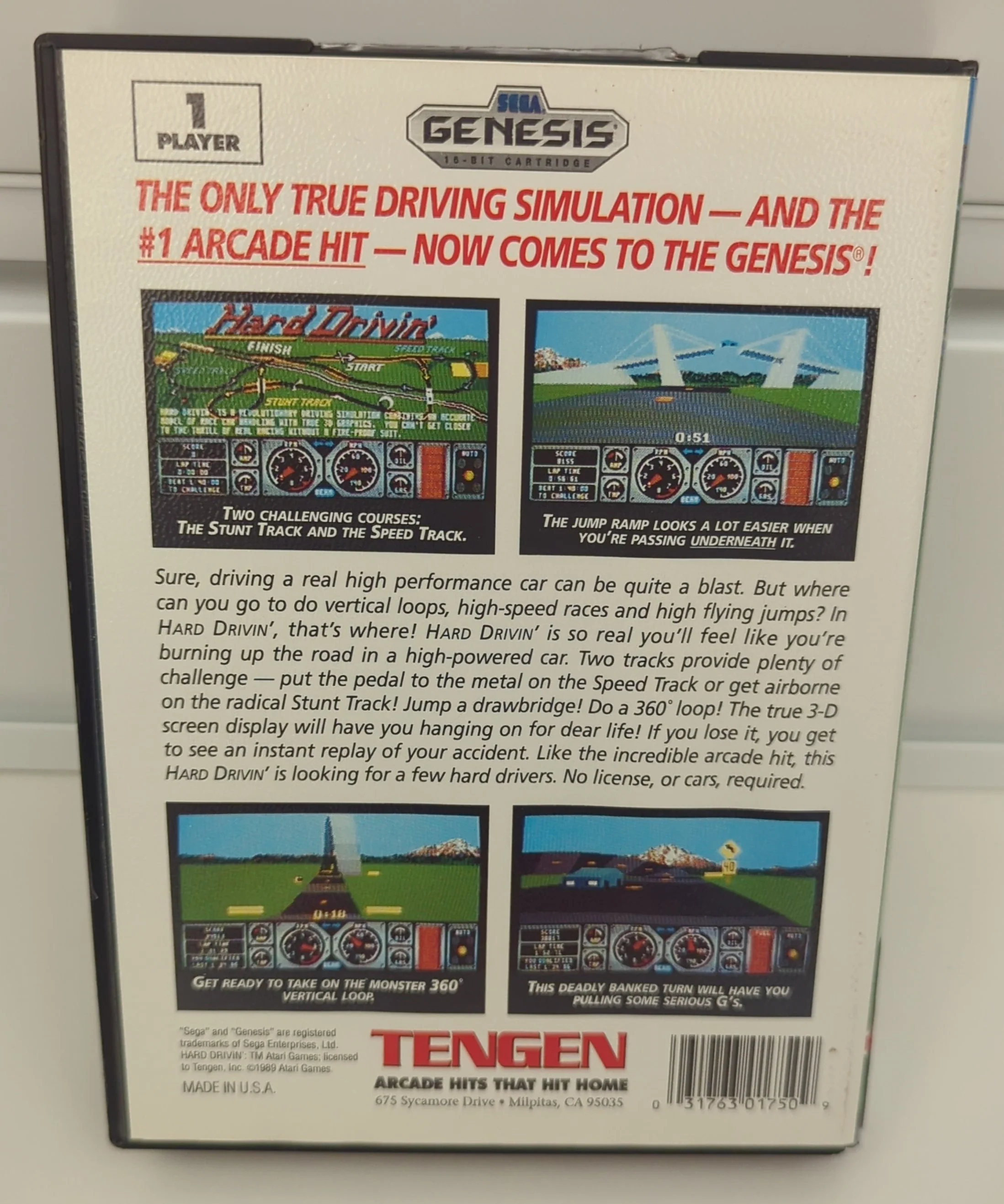 Hard Drivin - Sega Genesis - Image 2