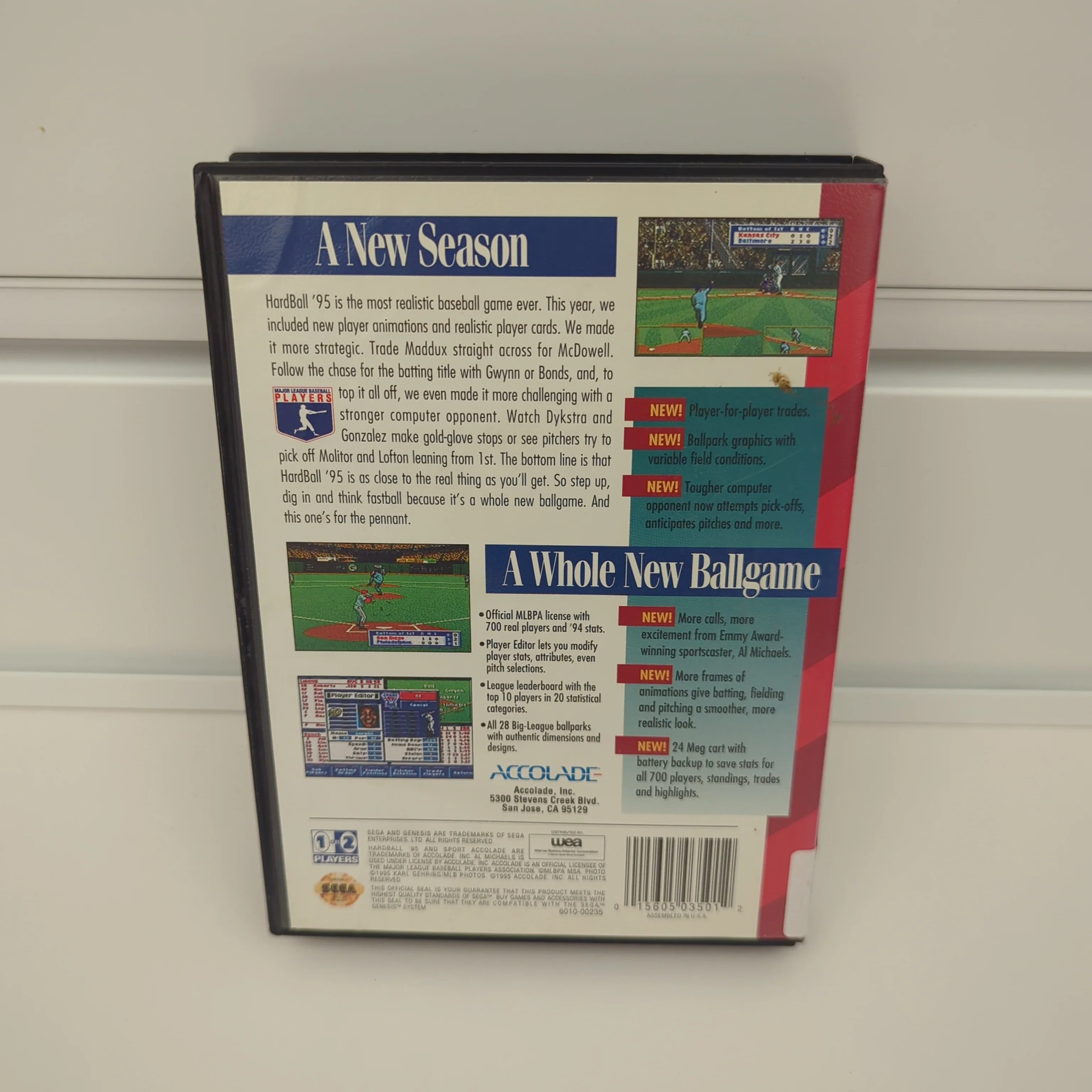 HardBall 95 - Sega Genesis - Image 2
