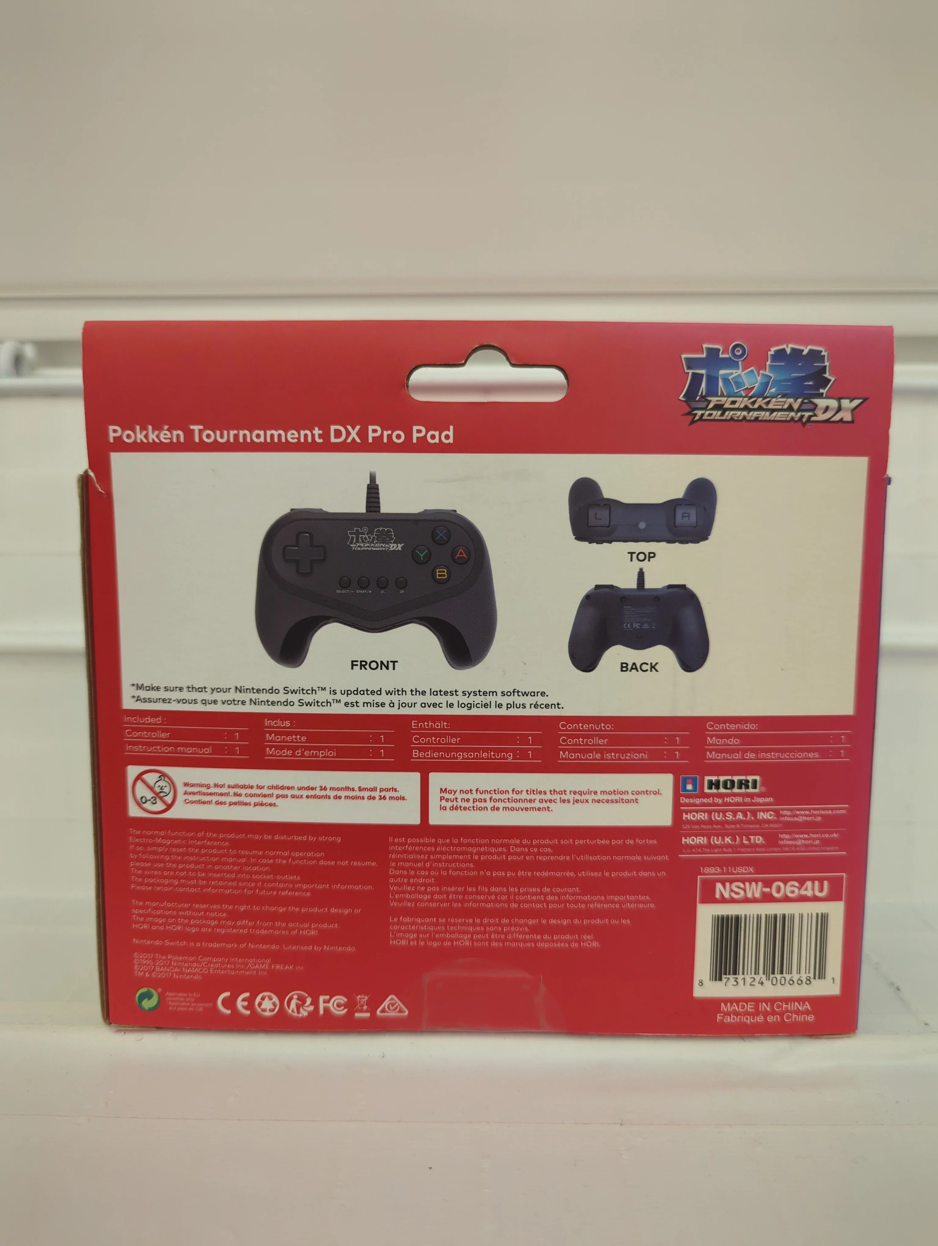 HORI Pokken Tournament DX Pro Pad Wired Controller - Nintendo Switch - Image 2