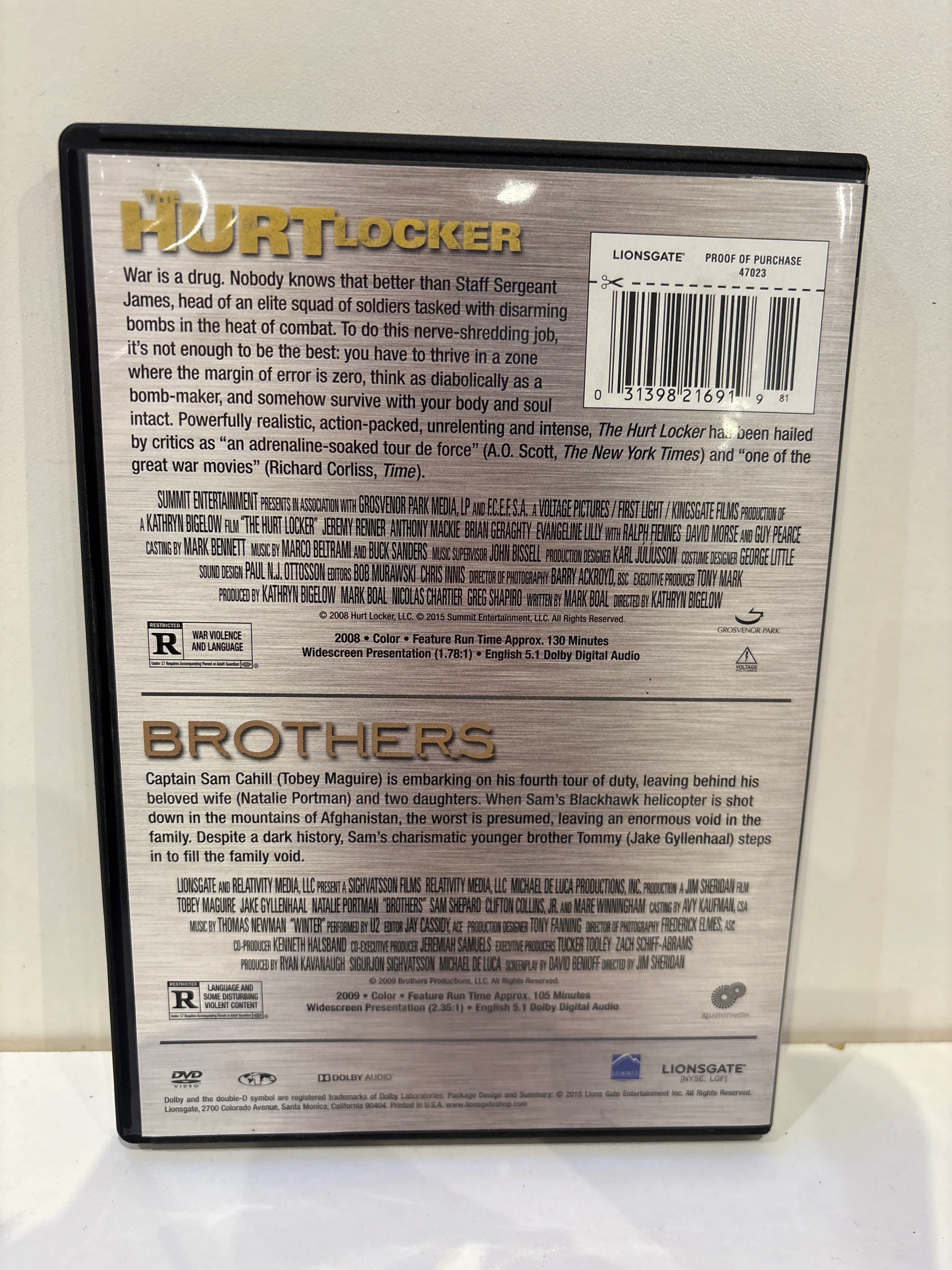 Hurt Locker / Brothers - DVD - Image 2