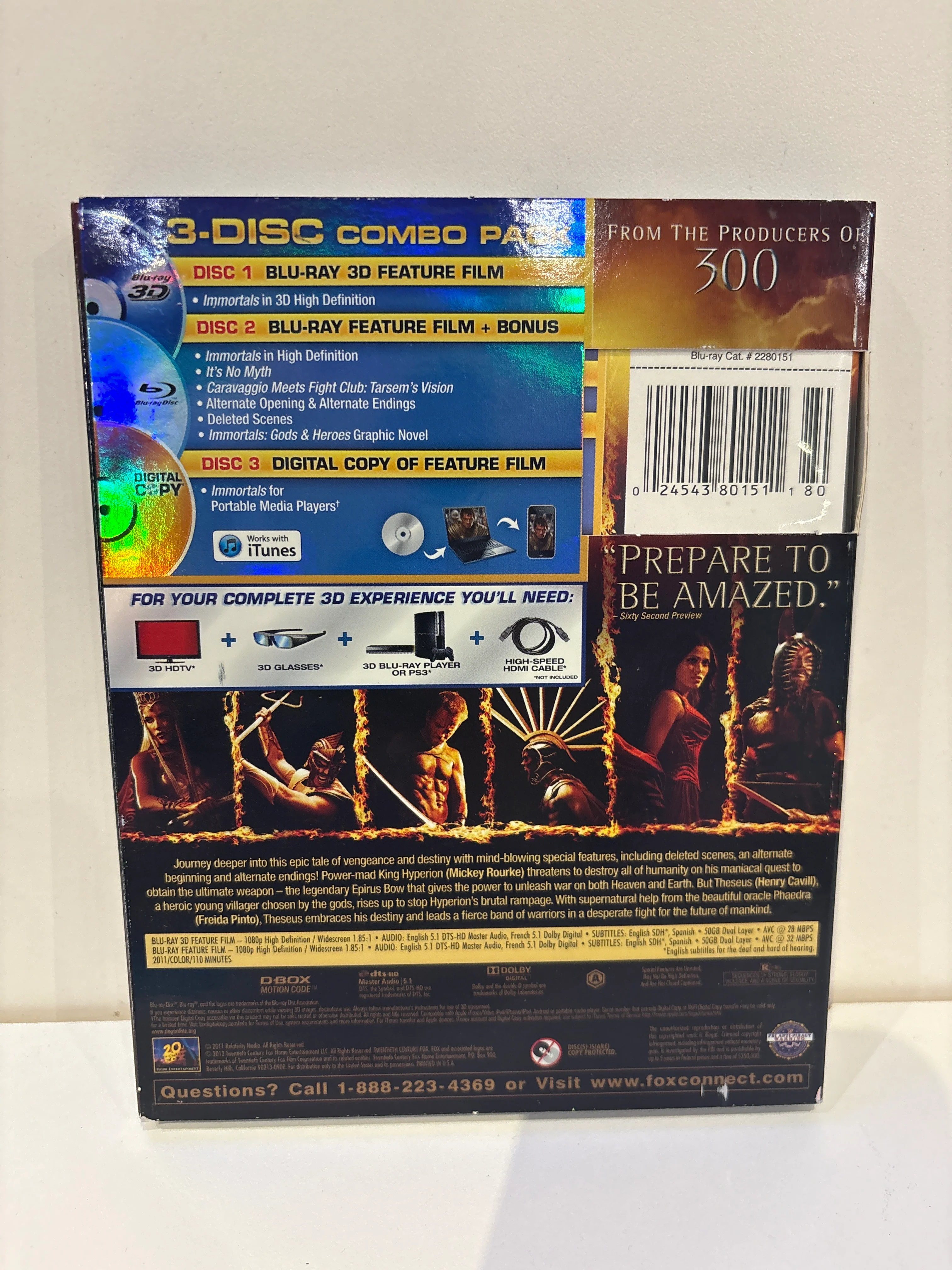 Immortals 3D - Blu-Ray - Image 2