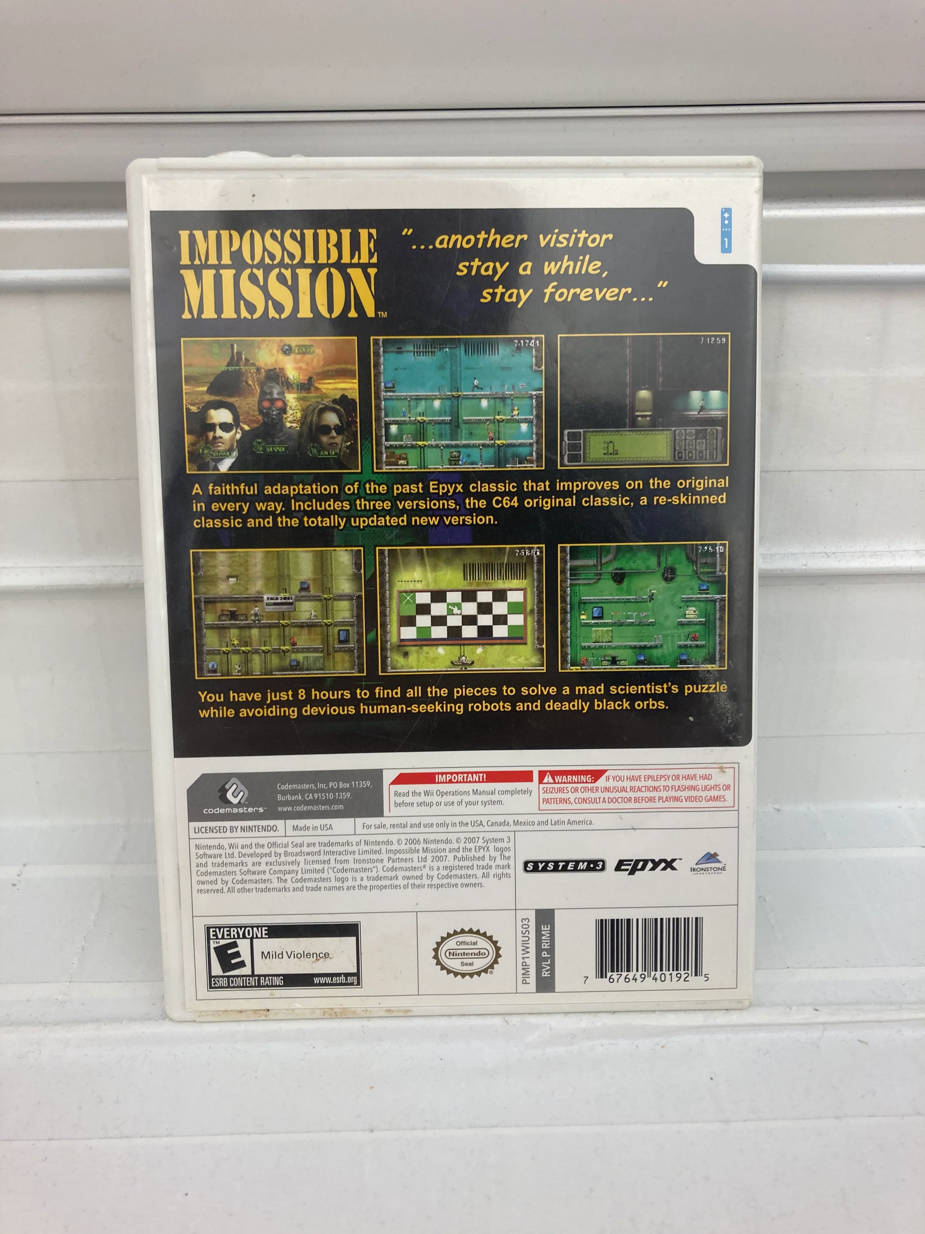 Impossible Mission - Wii - Image 2