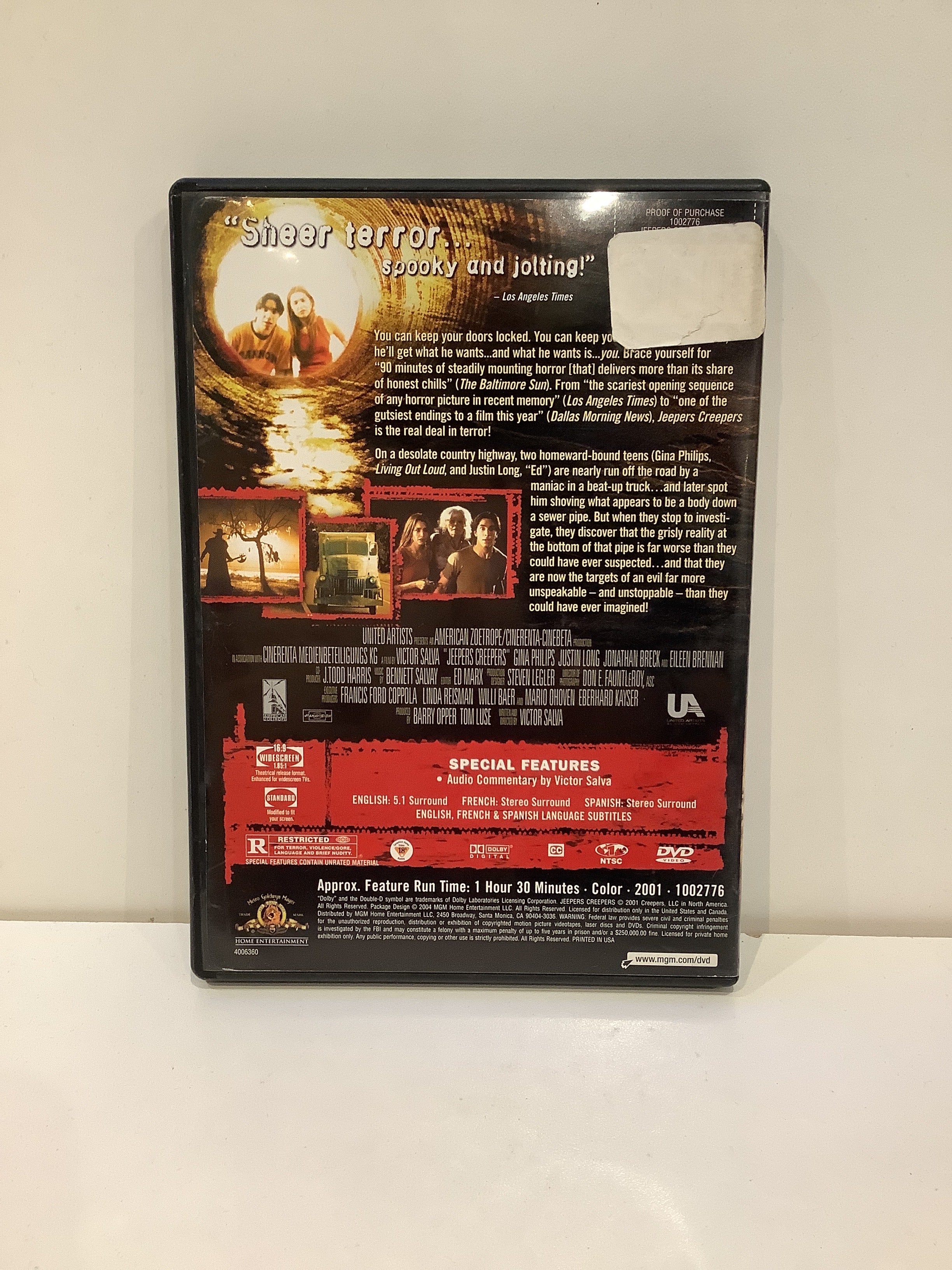 Jeepers Creepers - DVD - Image 2