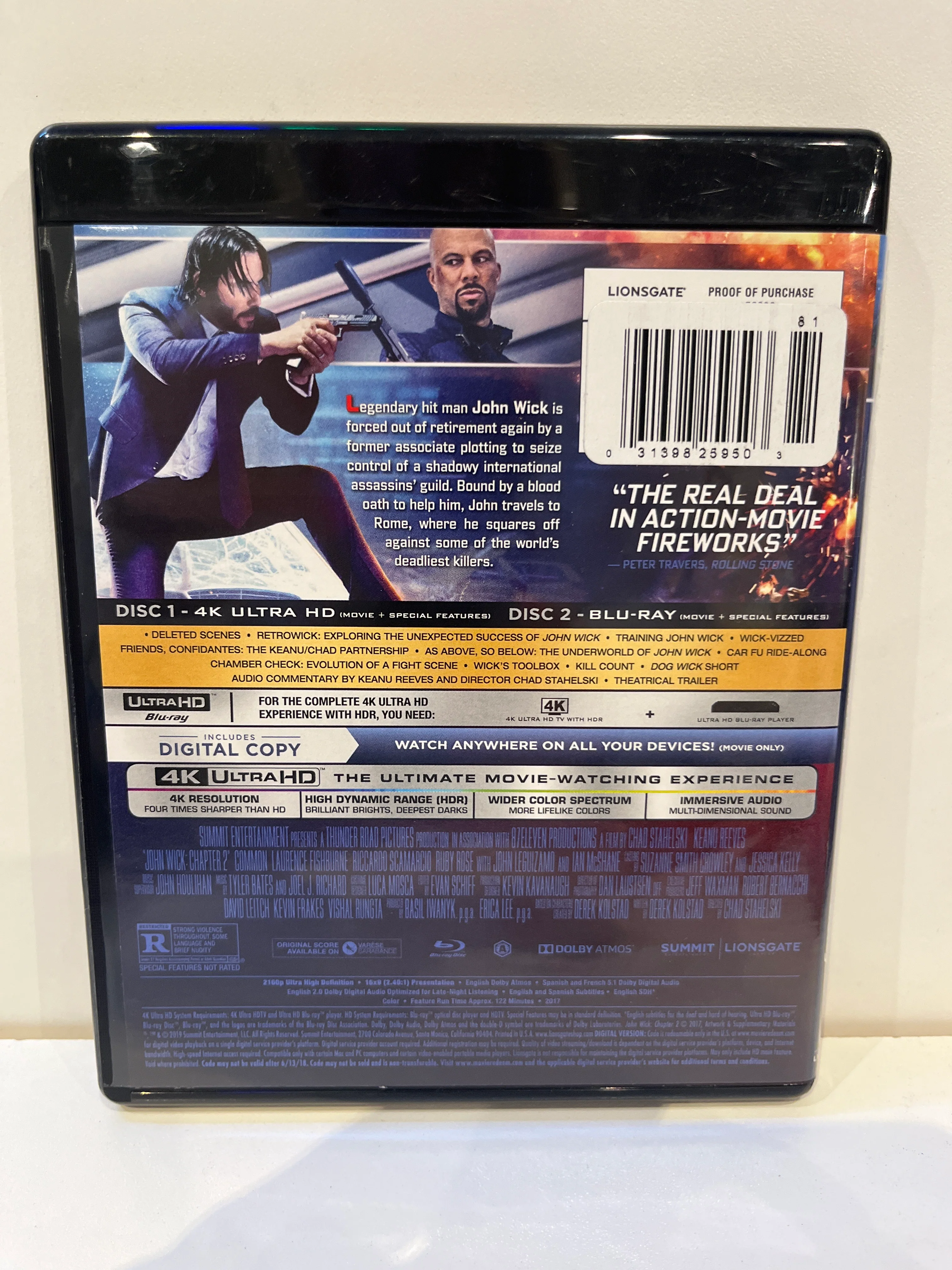 John Wick Chapter 2 4K - Blu-Ray - Image 2