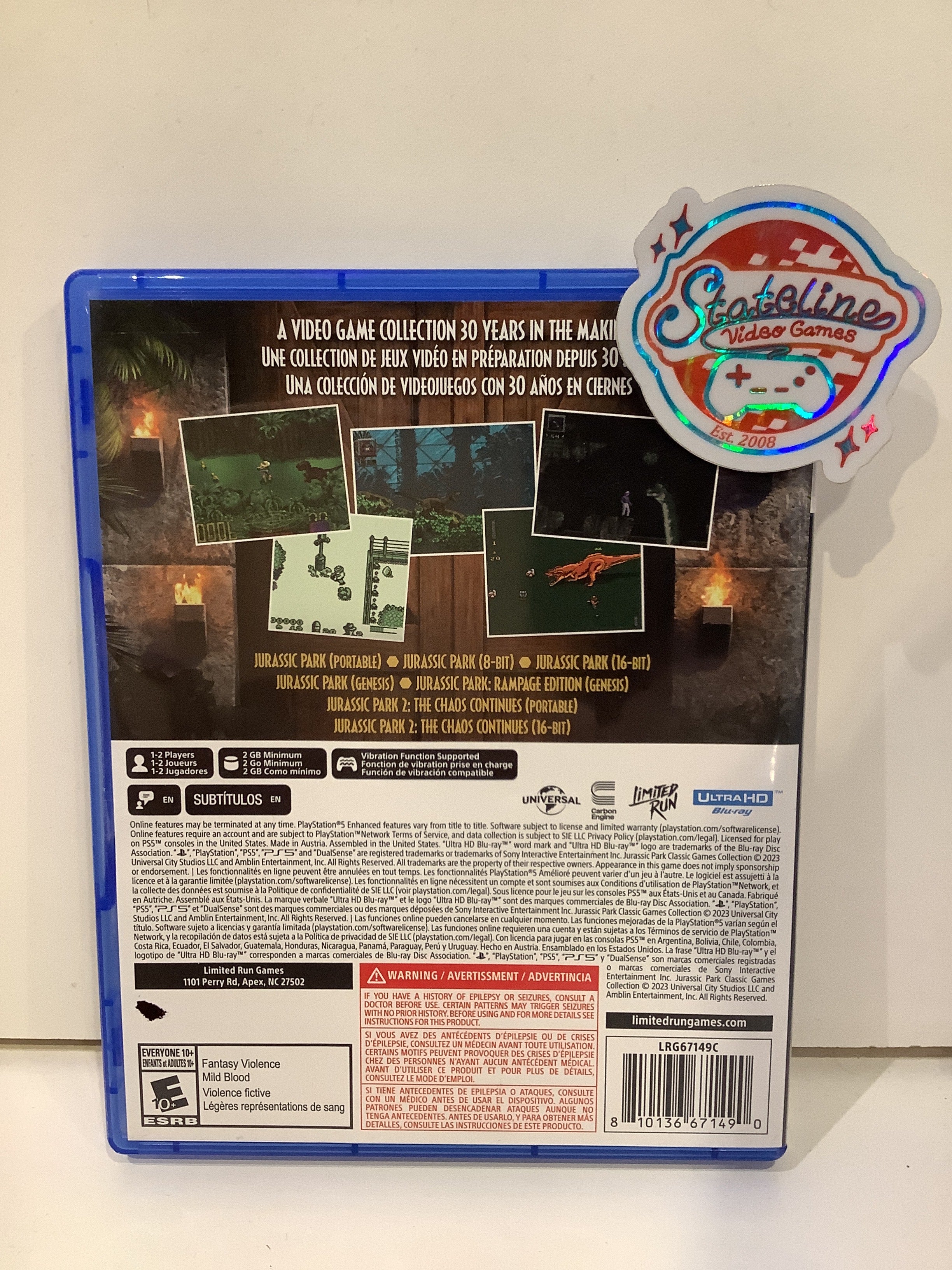 Jurassic Park: Classic Games Collection - PlayStation 5 - Image 2