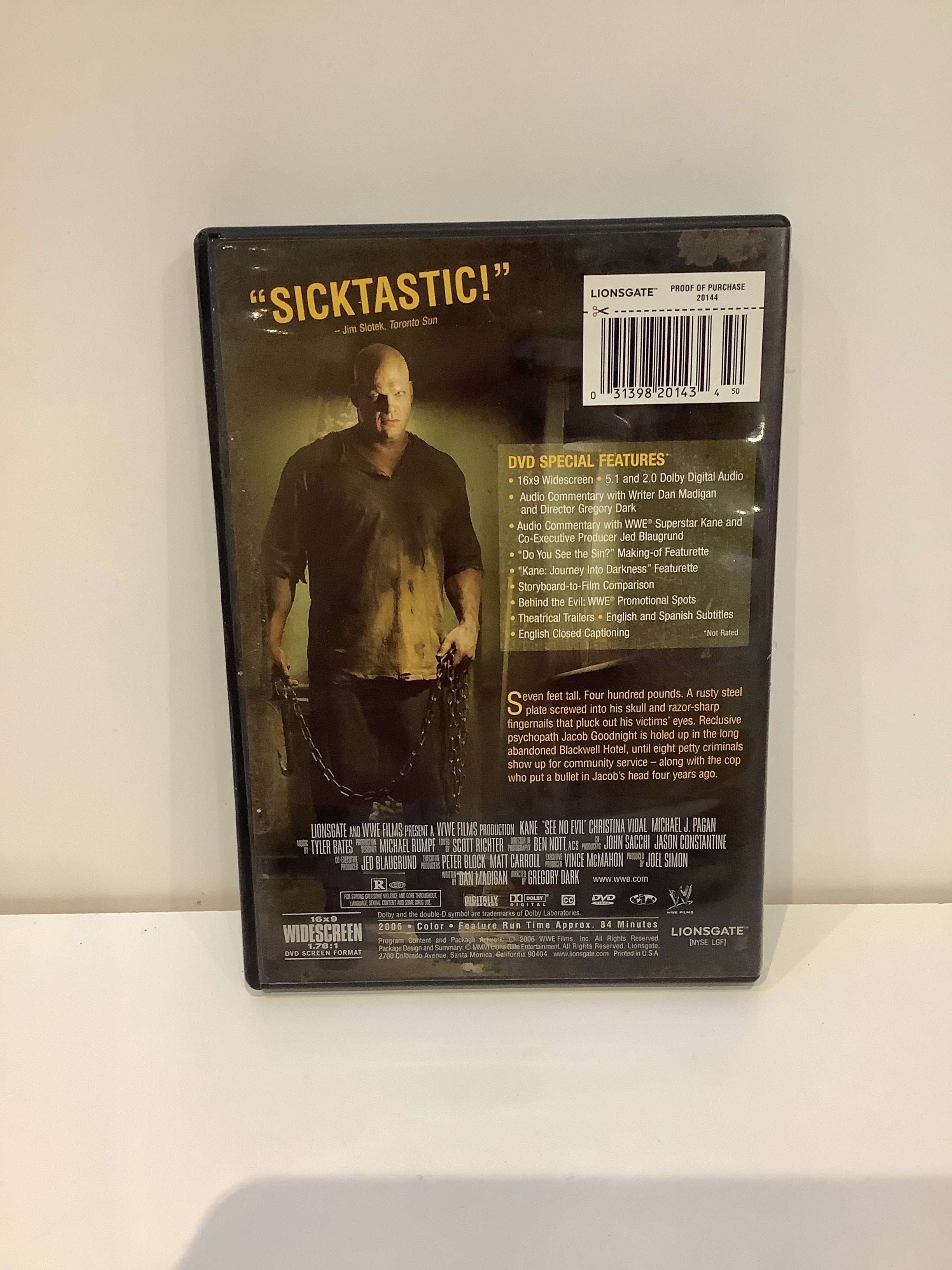 Kane in See No Evil - DVD - Image 2