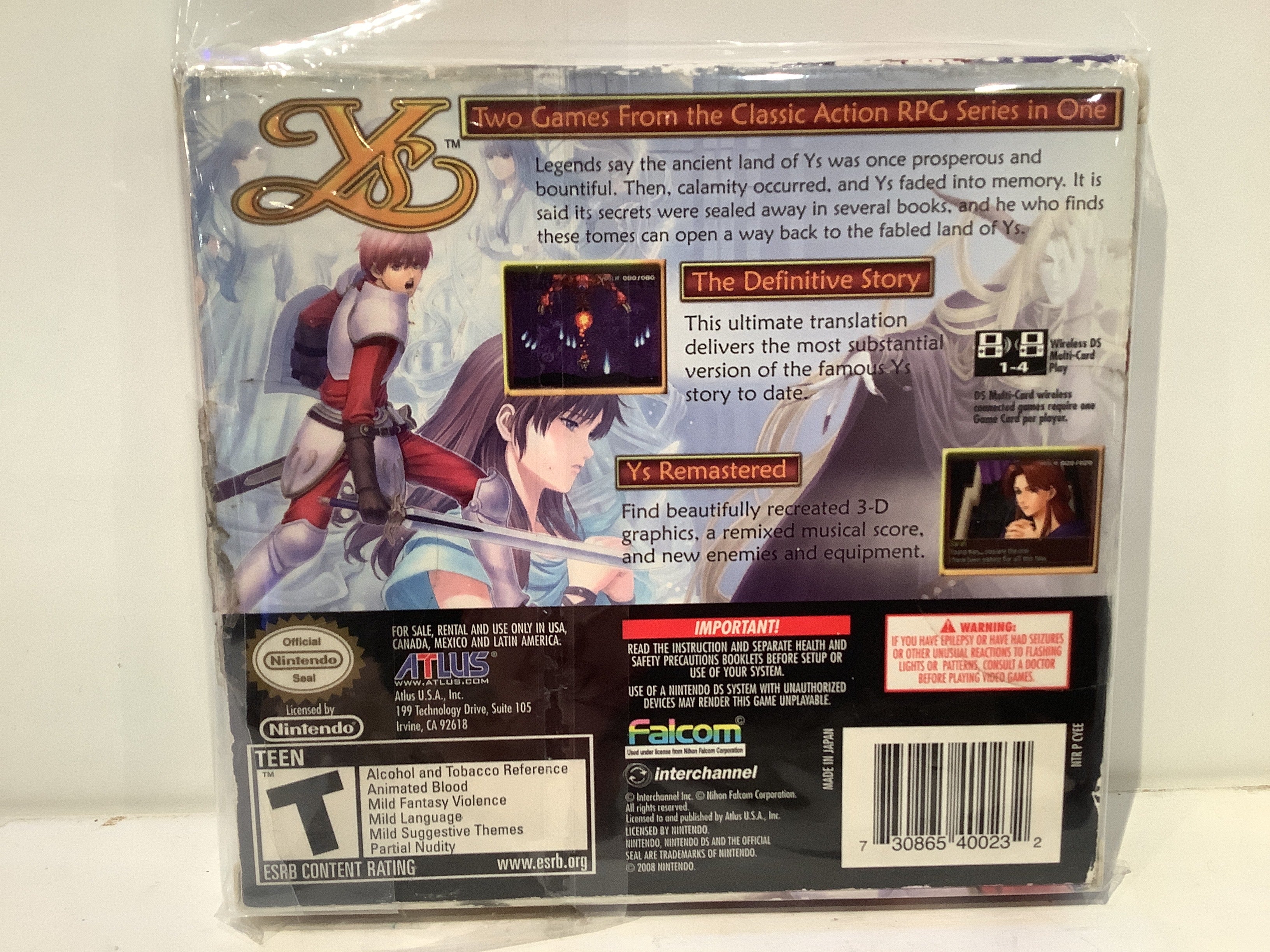 Legacy of Ys: Books I & II - Nintendo DS - Image 2
