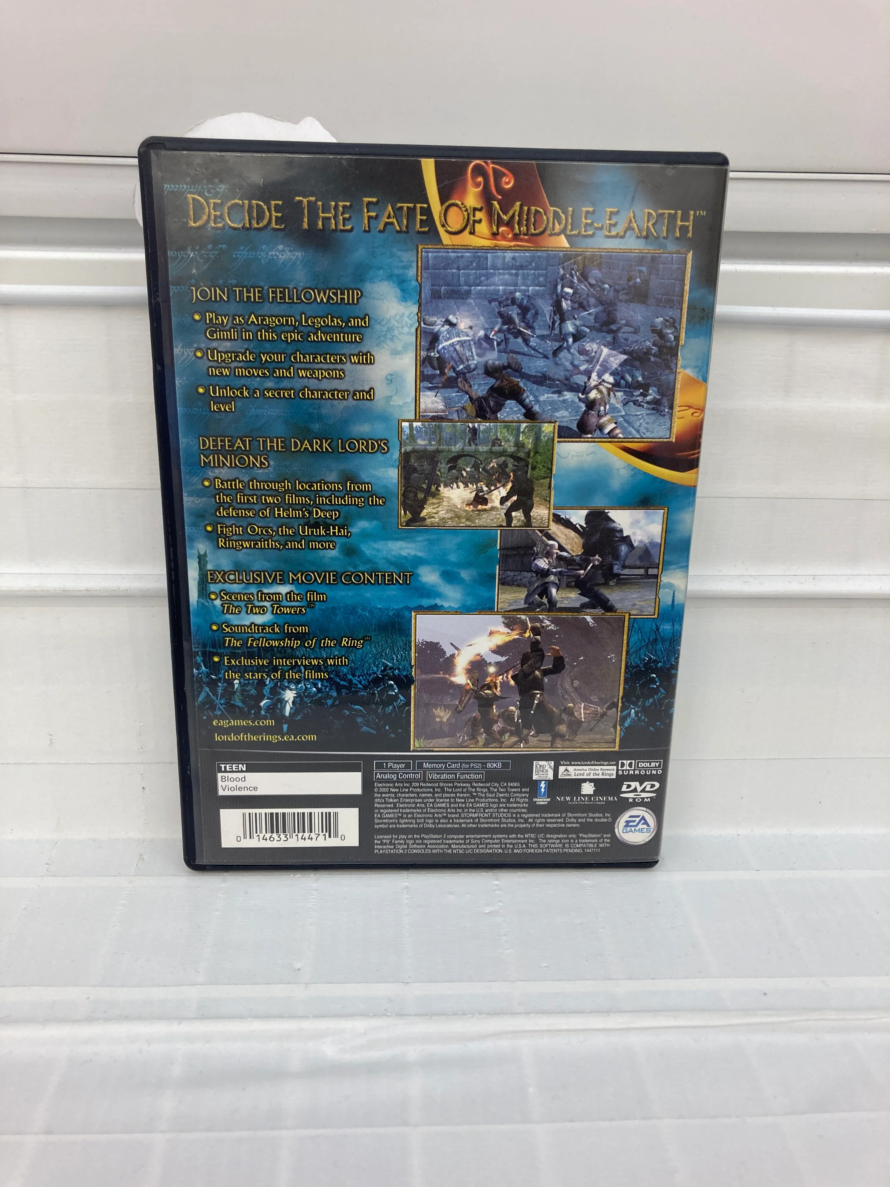 Lord of the Rings Two Towers - Playstation 2 - Image 2