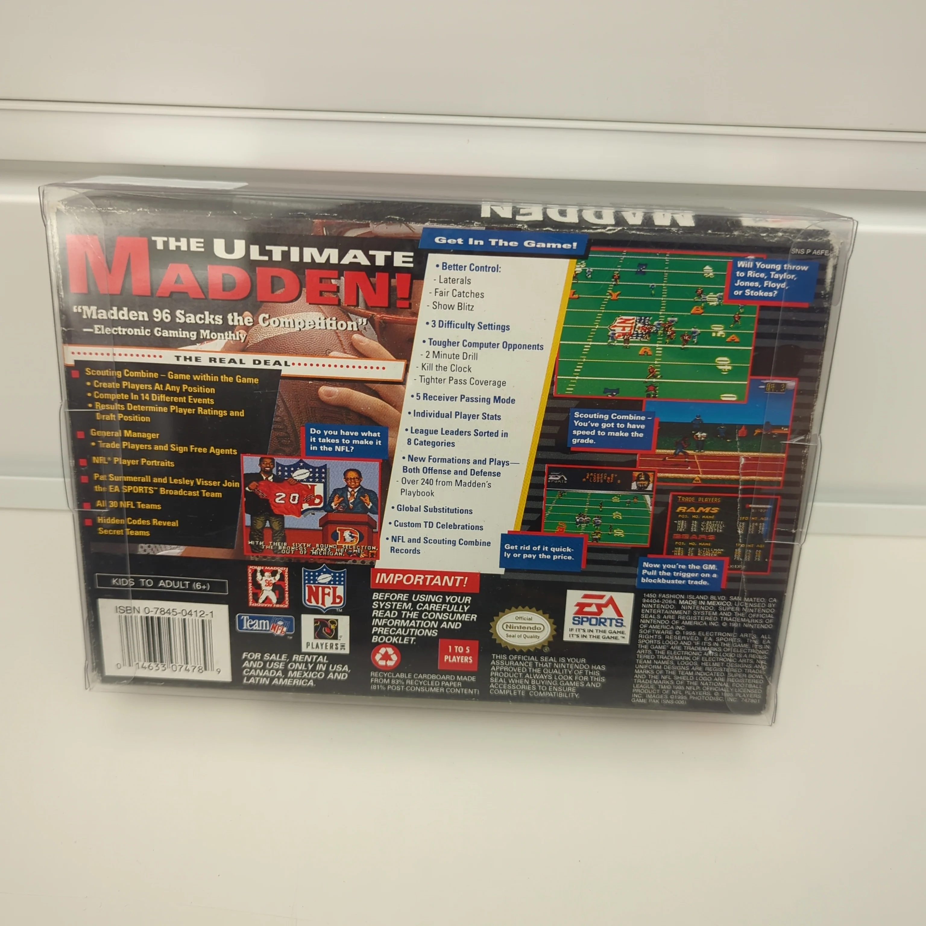Madden 96 - Super Nintendo - Image 2