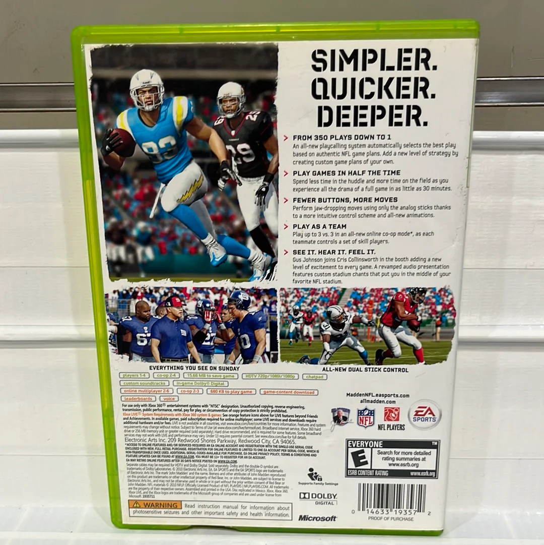 Madden NFL 11 - Xbox 360 - Image 2