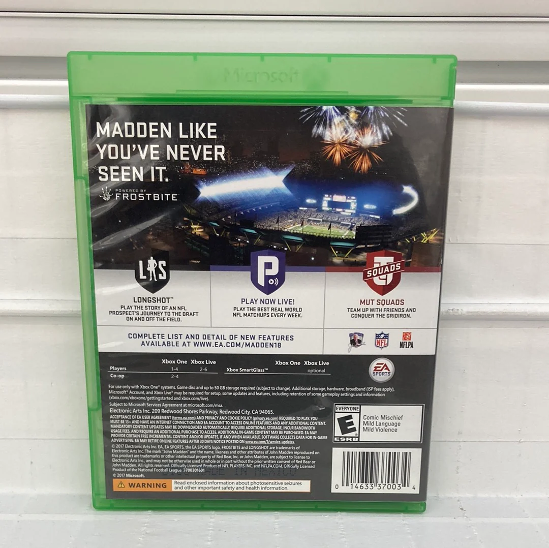 Madden NFL 18 - Xbox One - Image 2