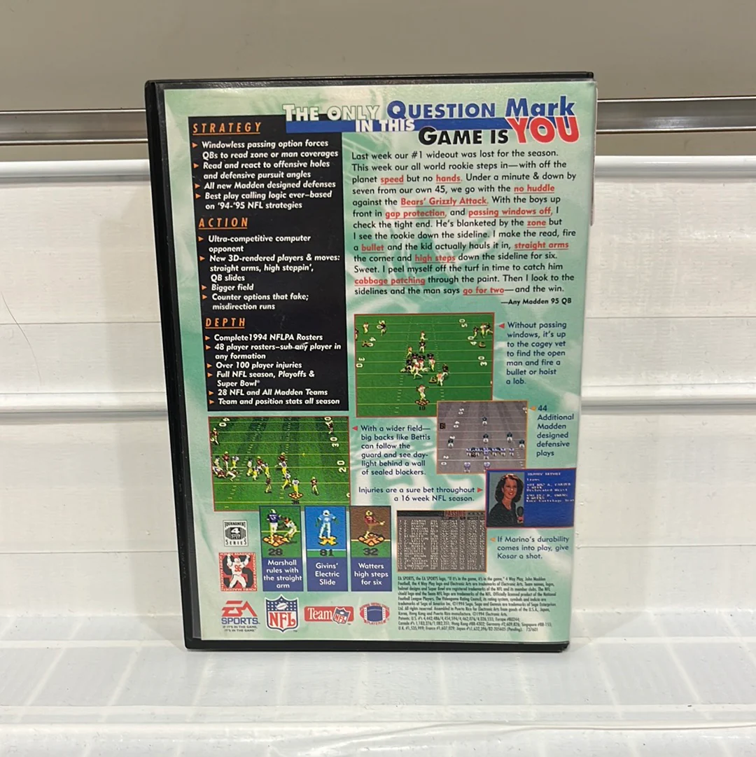 Madden NFL '95 - Sega Genesis - Image 2