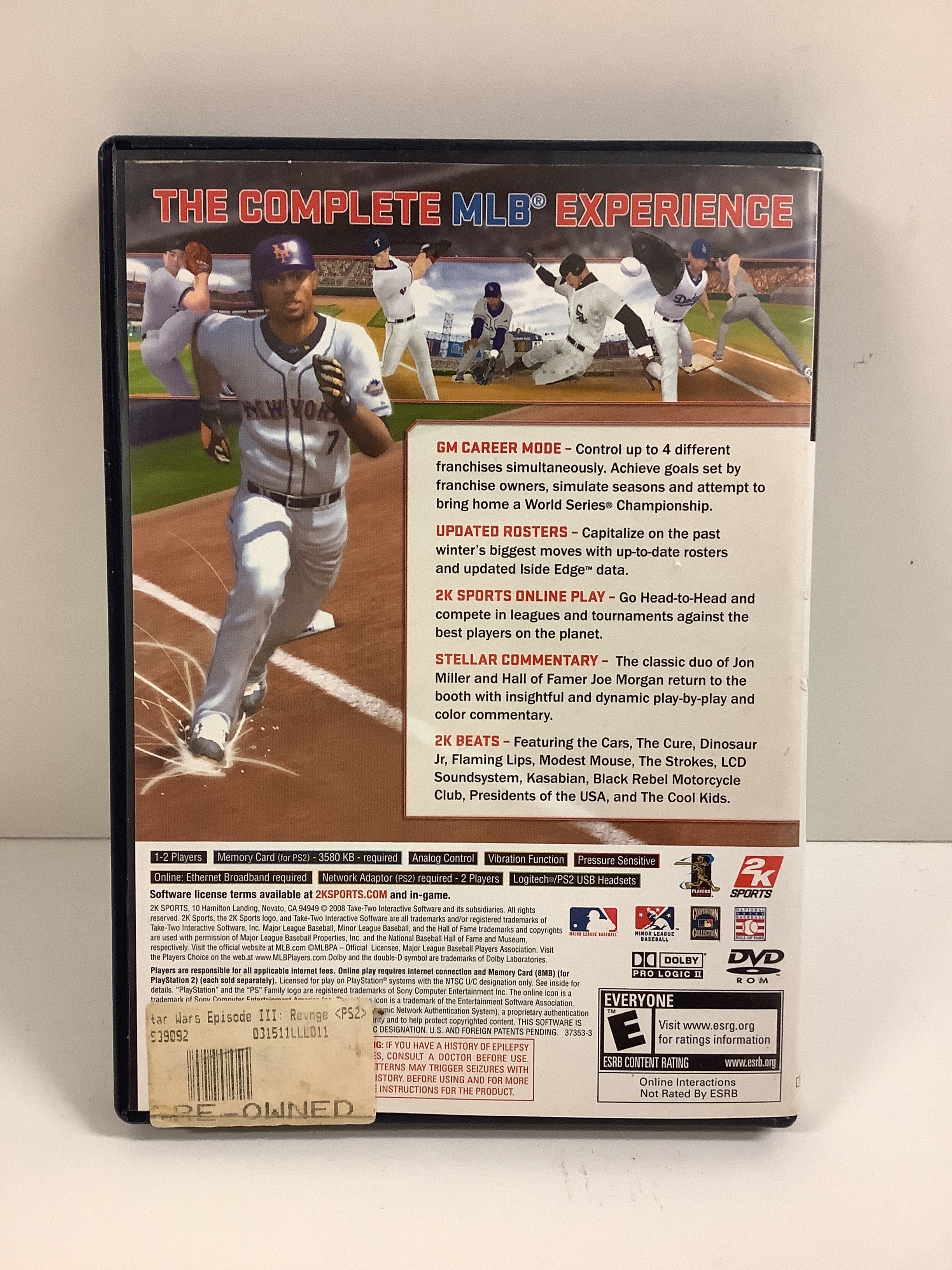 Major League Baseball 2K8 - Playstation 2 - Image 2