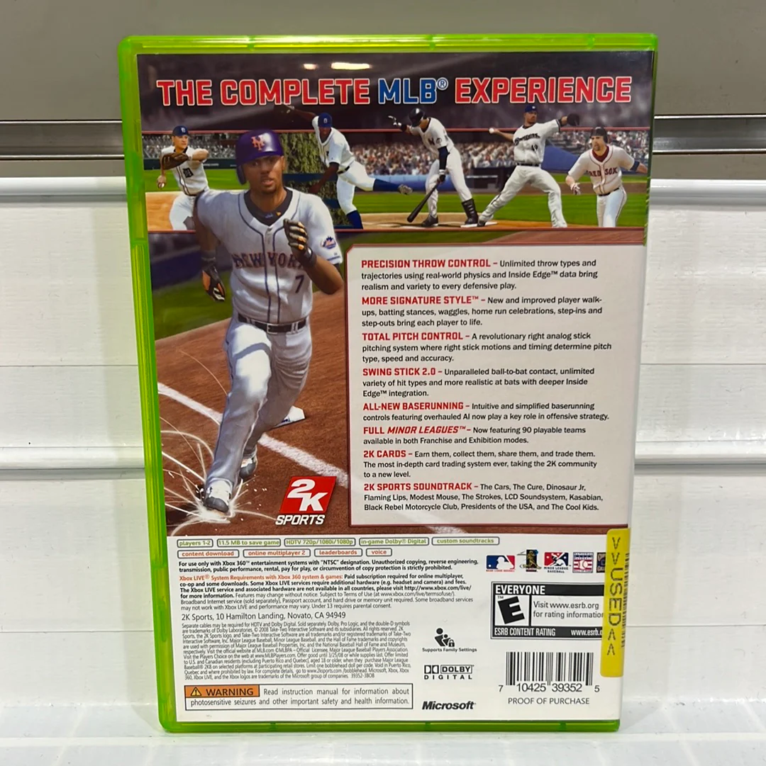 Major League Baseball 2K8 - Xbox 360 - Image 2