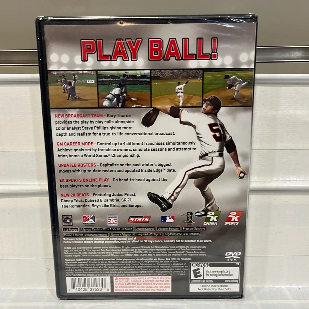 Major League Baseball 2K9 - Playstation 2 - Image 2