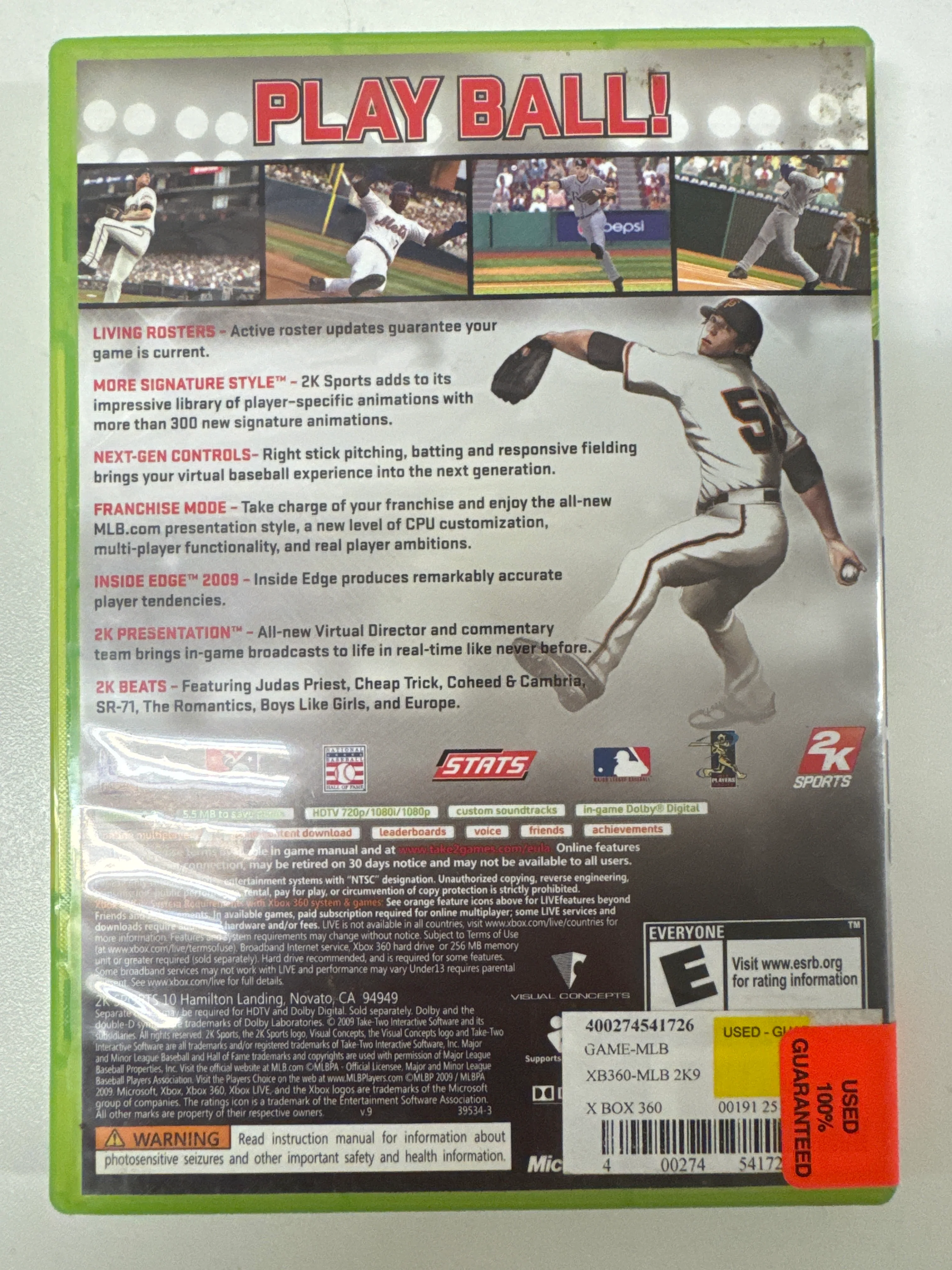 Major League Baseball 2K9 - Xbox 360 - Image 2