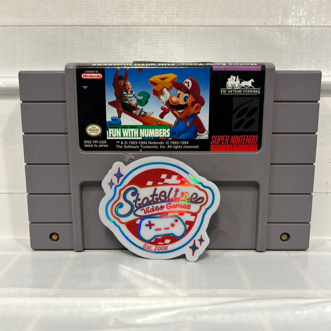 Mario's Early Years Fun With Numbers - Super Nintendo