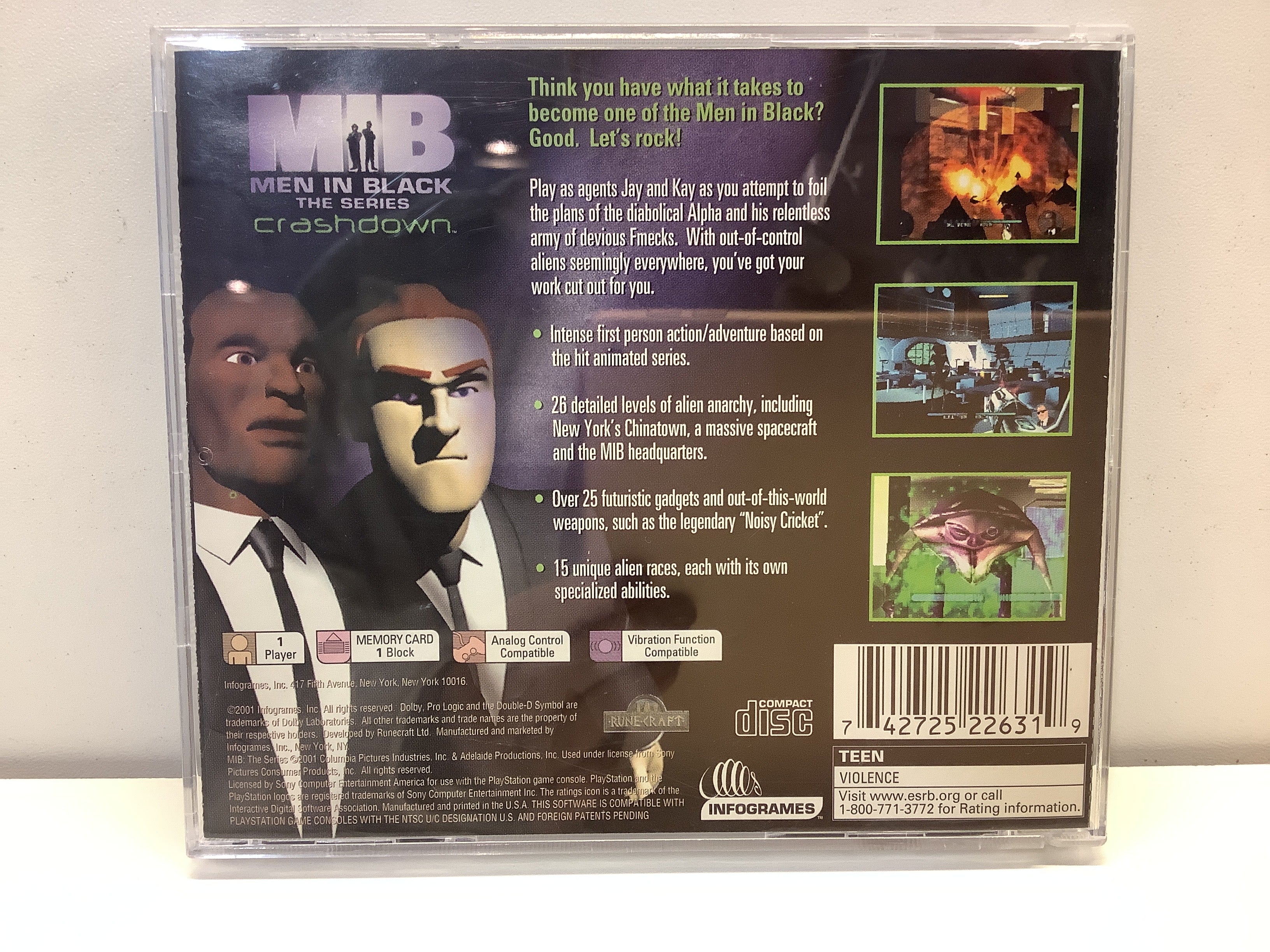 Men in Black the Series Crashdown - Playstation - Image 2