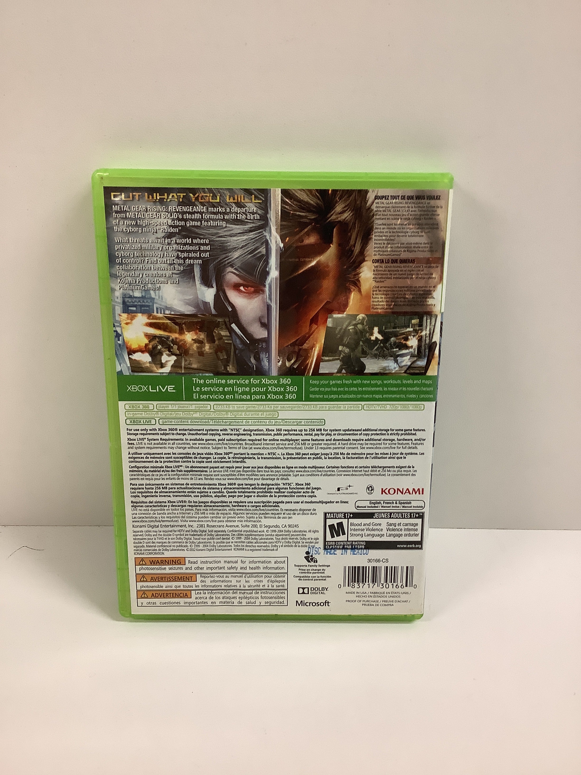 Metal Gear Rising: Revengeance [Walmart] - Xbox 360 - Image 2