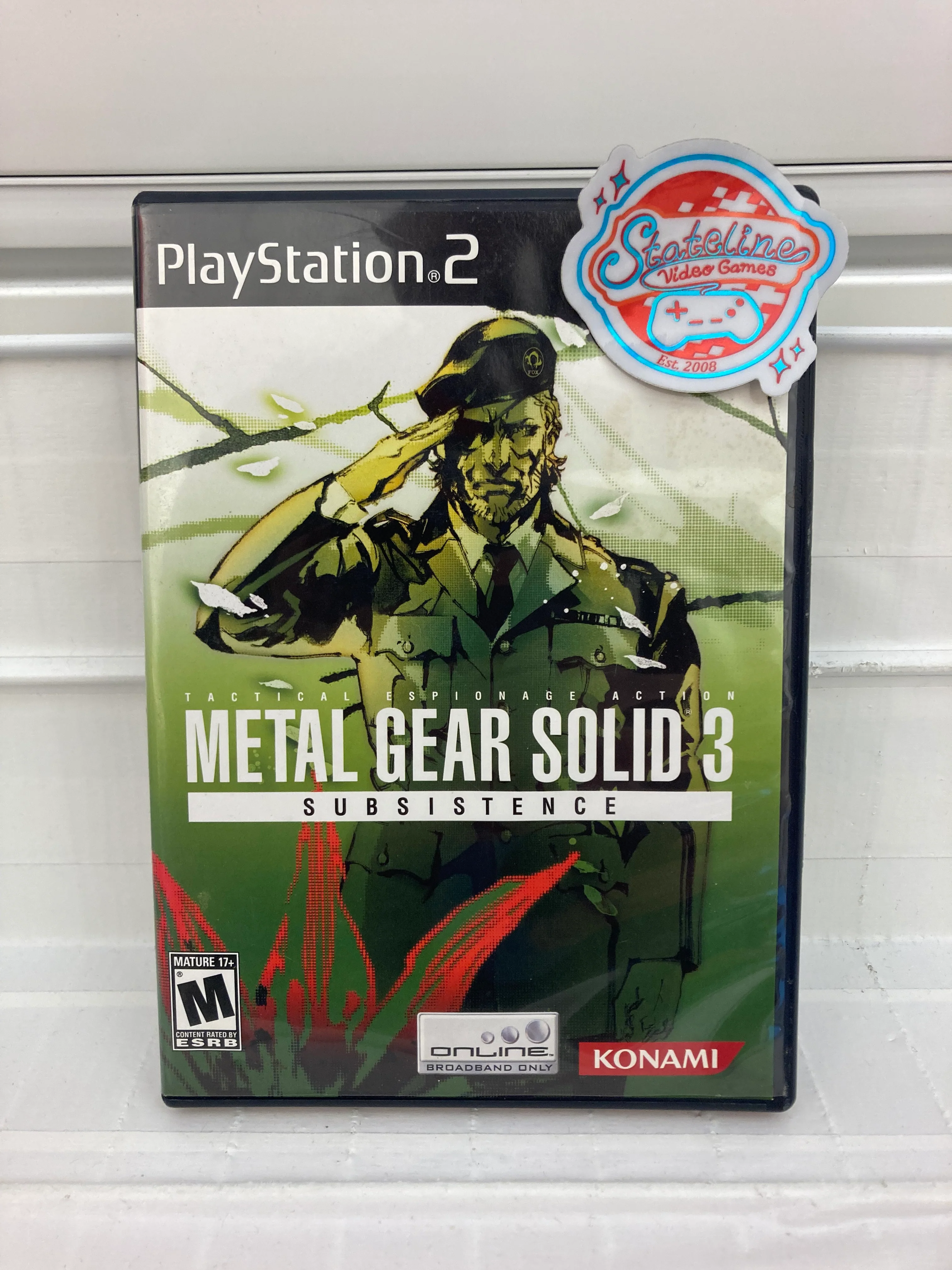 Metal Gear Solid 3 Subsistence - Playstation 2