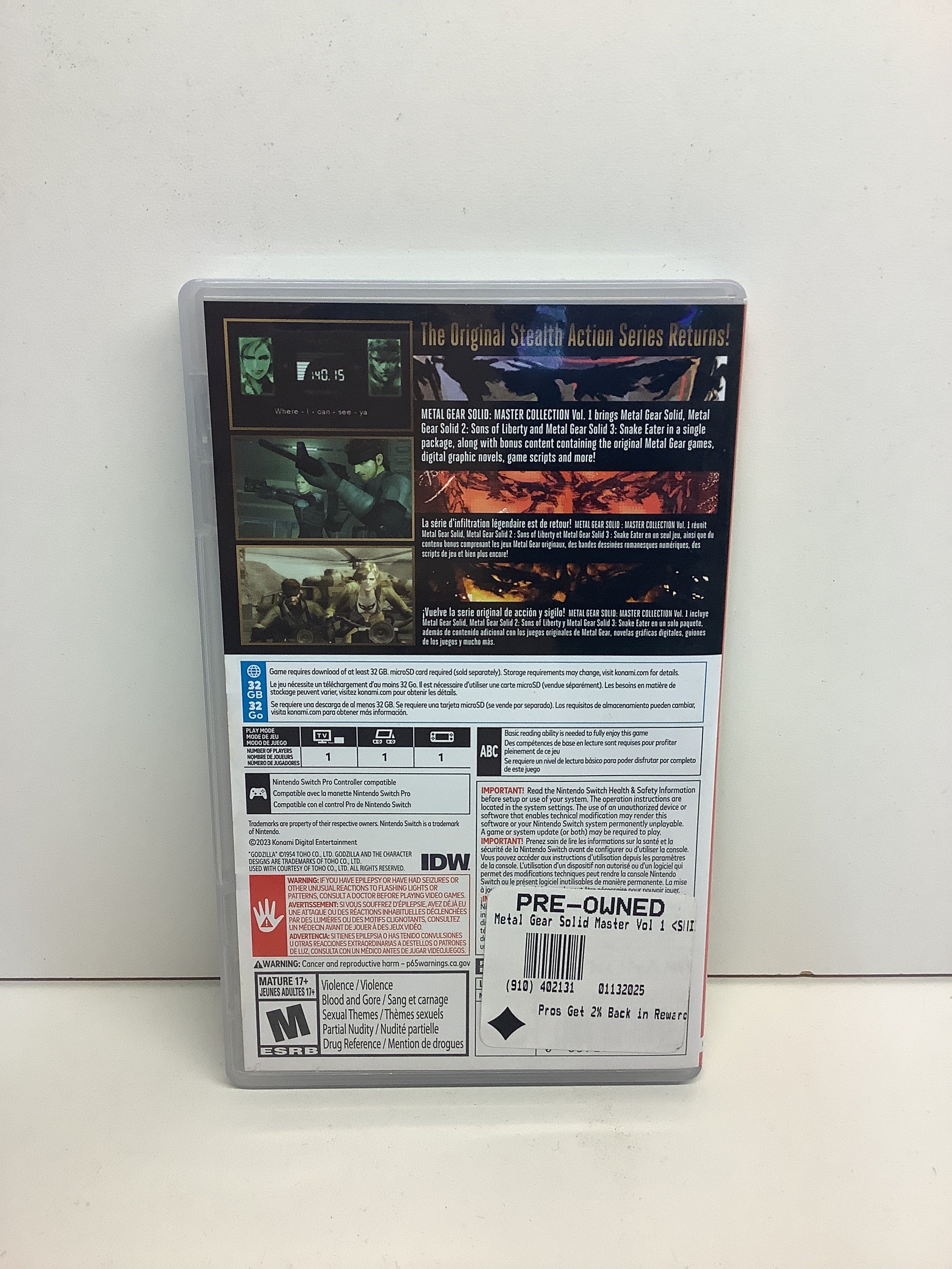 Metal Gear Solid: Master Collection Vol. 1 - Nintendo Switch - Image 4