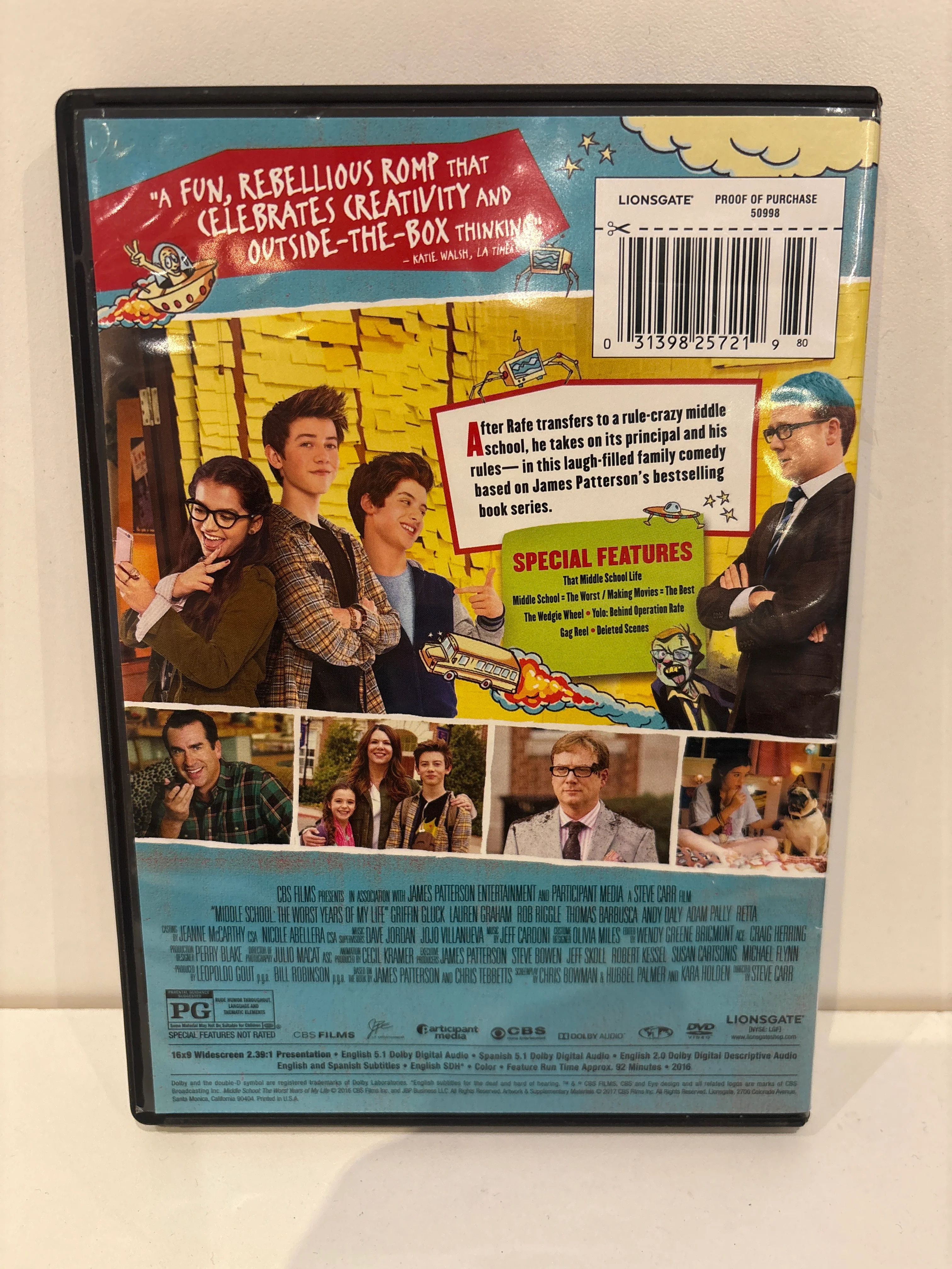 Middle School: The Worst Years of my Life - DVD - Image 2