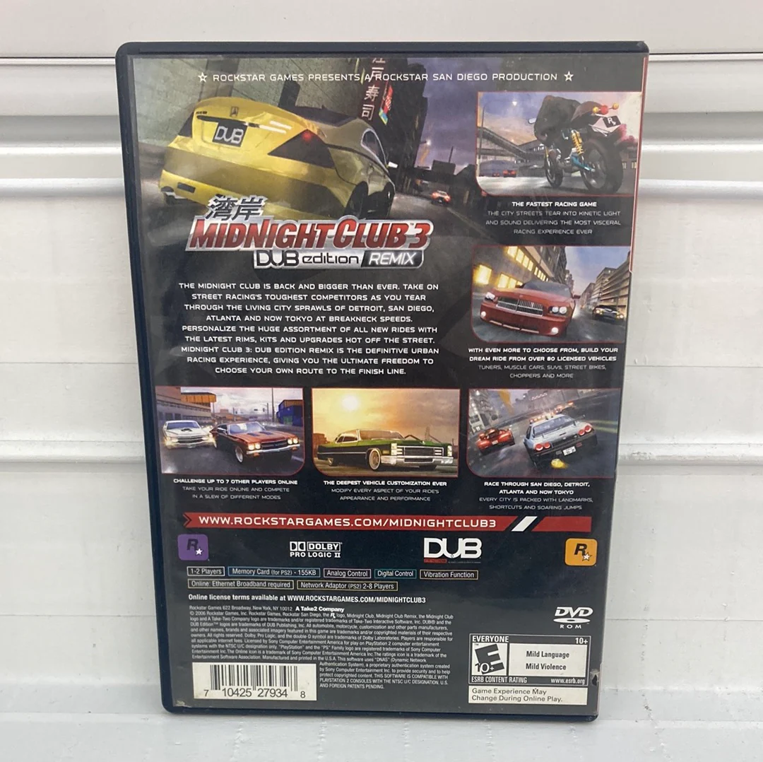 Midnight Club 3 Dub Edition Remix [Greatest Hits] - Playstation 2 - Image 2
