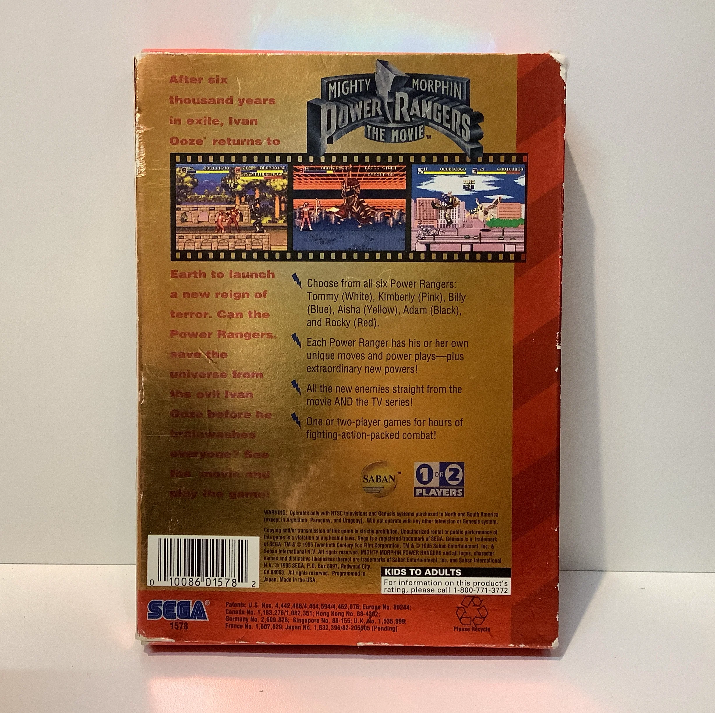 Mighty Morphin Power Rangers The Movie - Sega Genesis - Image 3