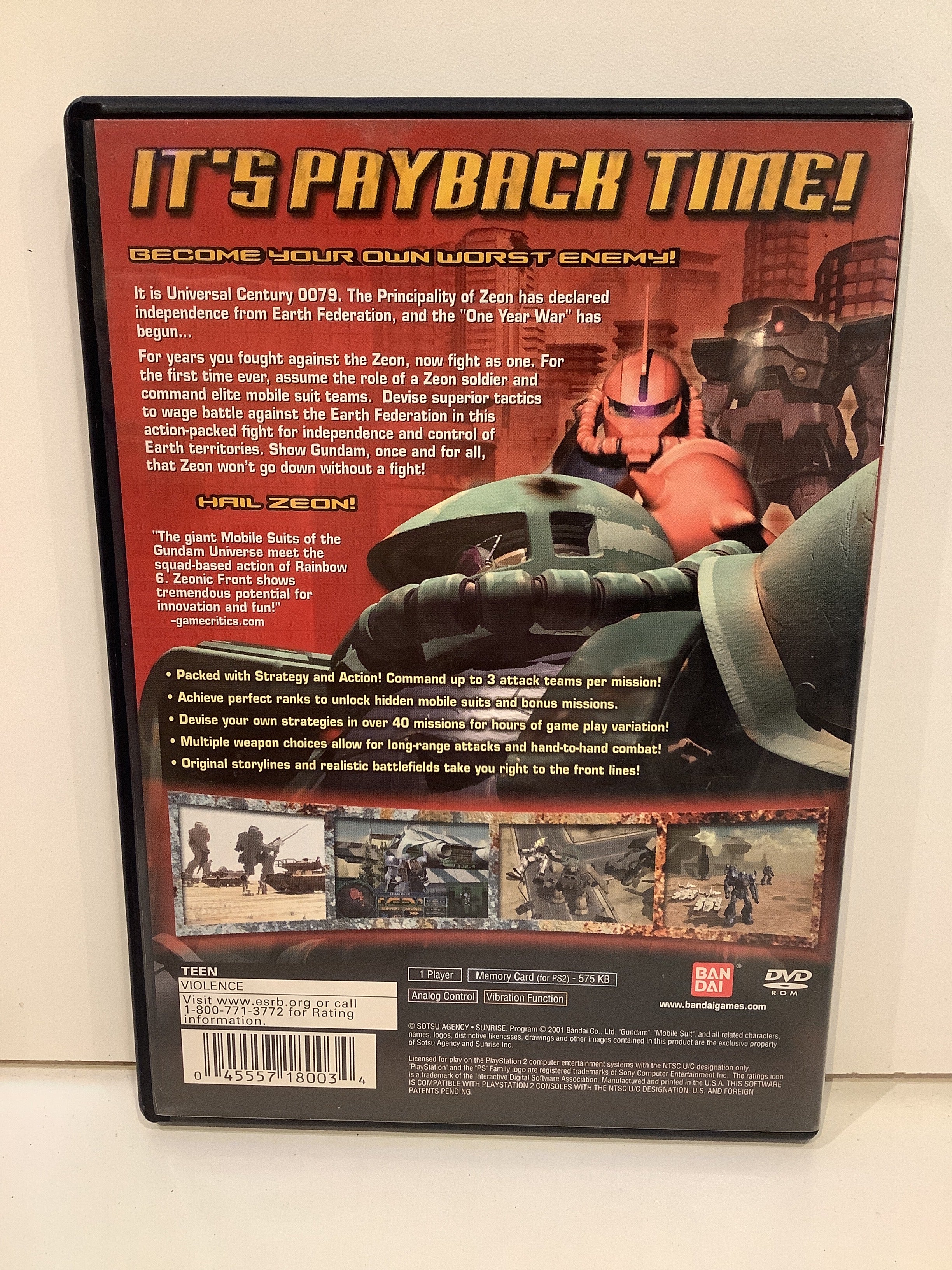 Mobile Suit Gundam Zeonic Front - Playstation 2 - Image 2
