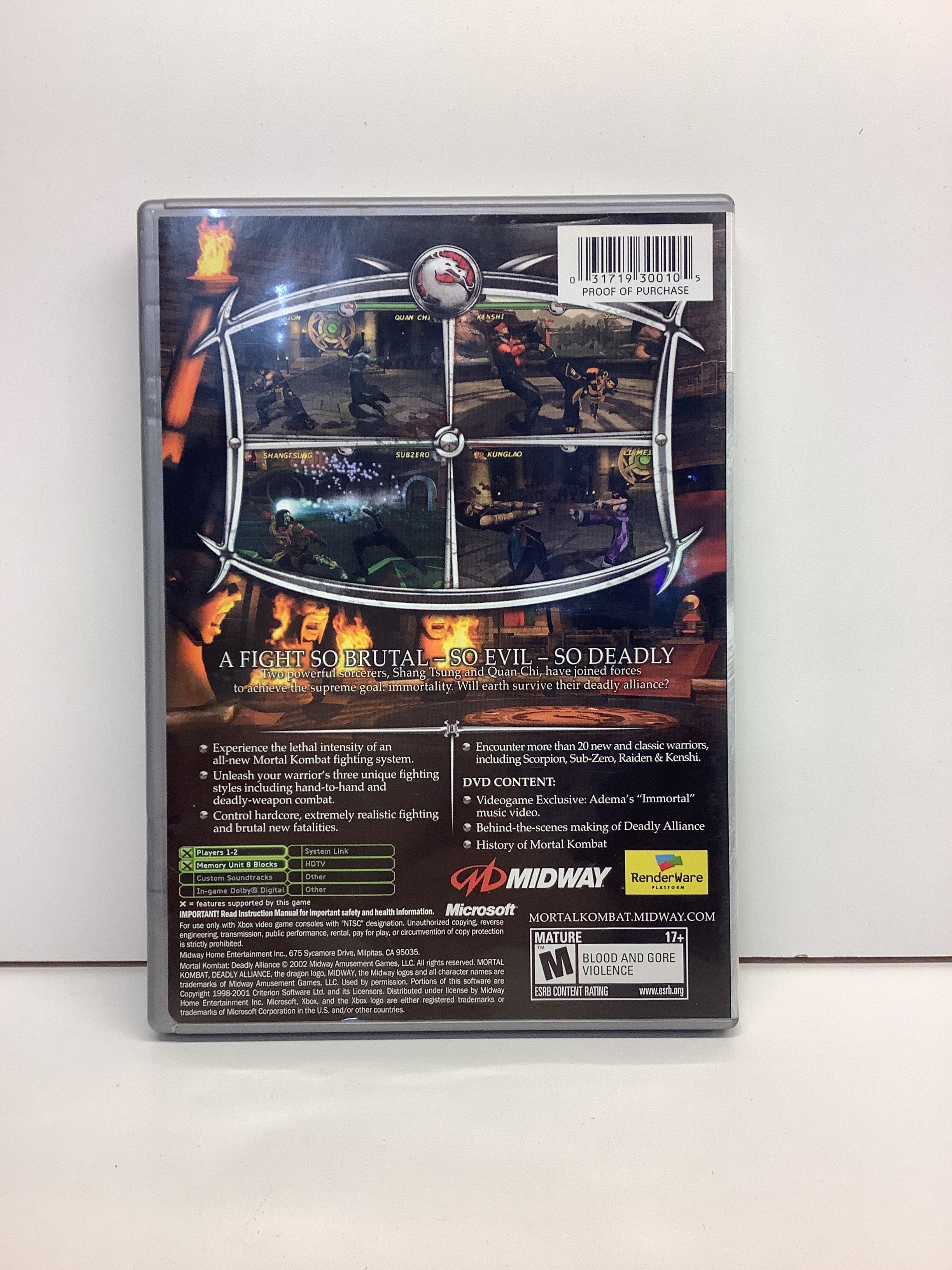 Mortal Kombat Deadly Alliance [Platinum Hits] - Xbox - Image 2