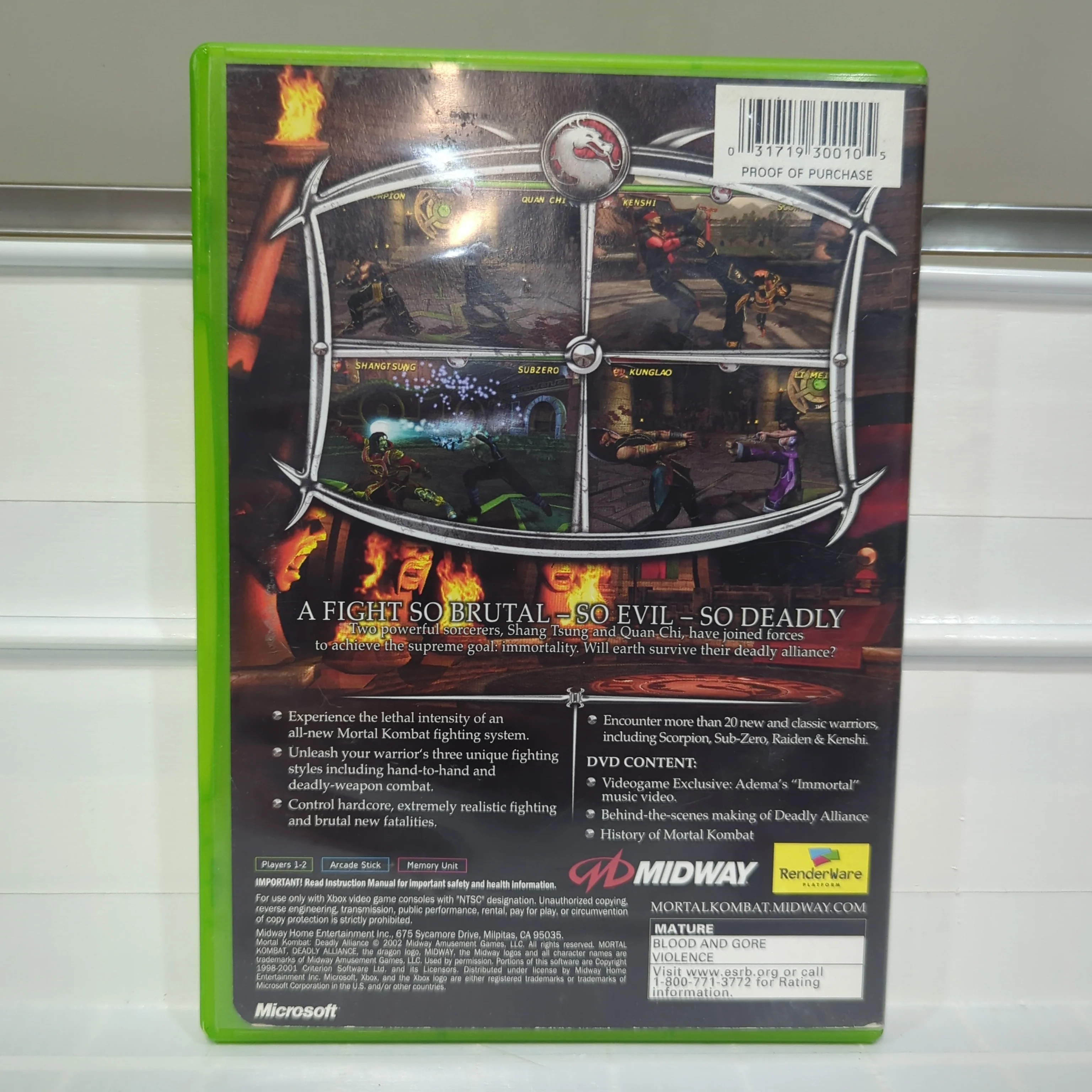 Mortal Kombat Deadly Alliance - Xbox - Image 2