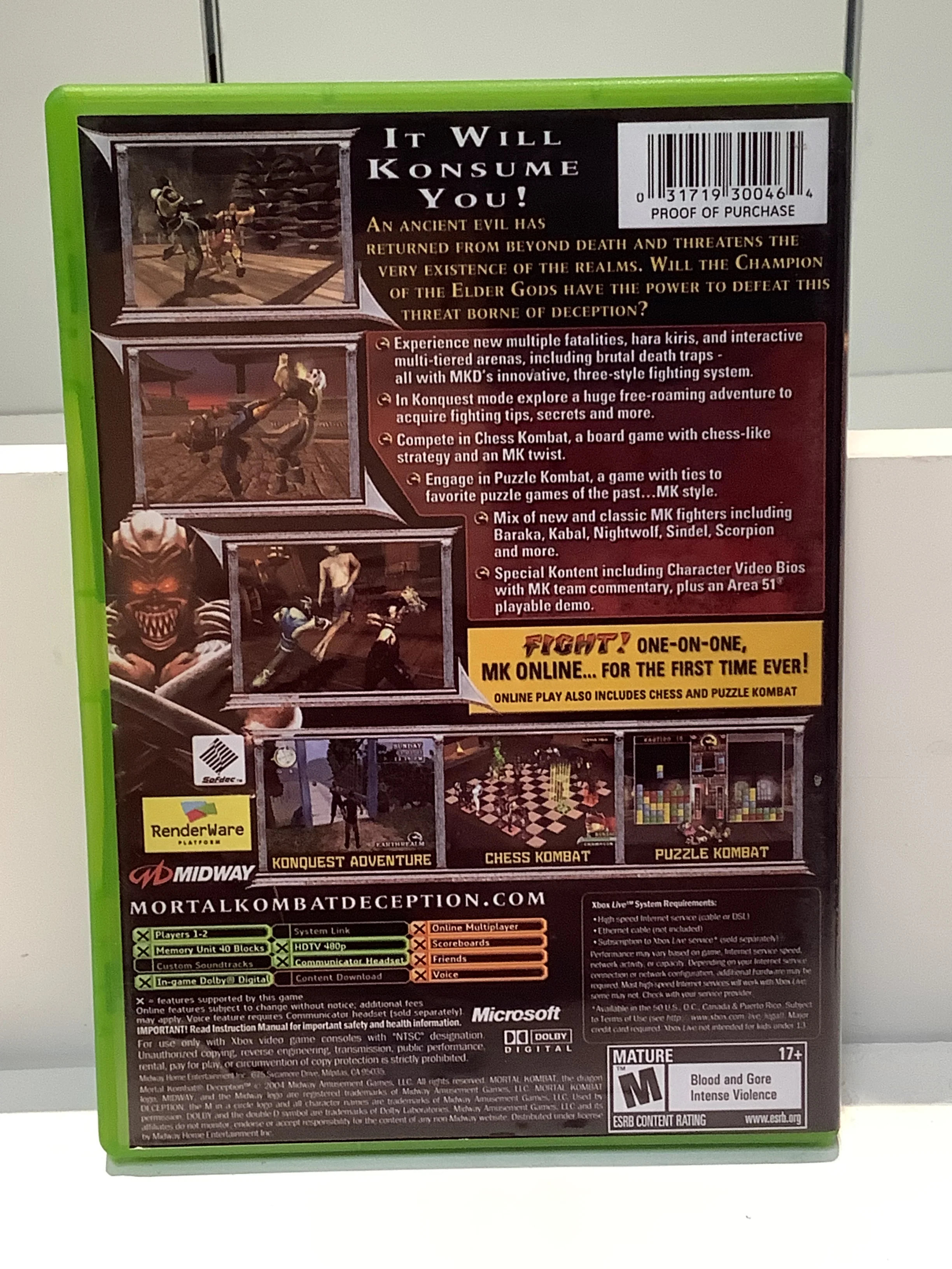 Mortal Kombat Deception - Xbox - Image 2