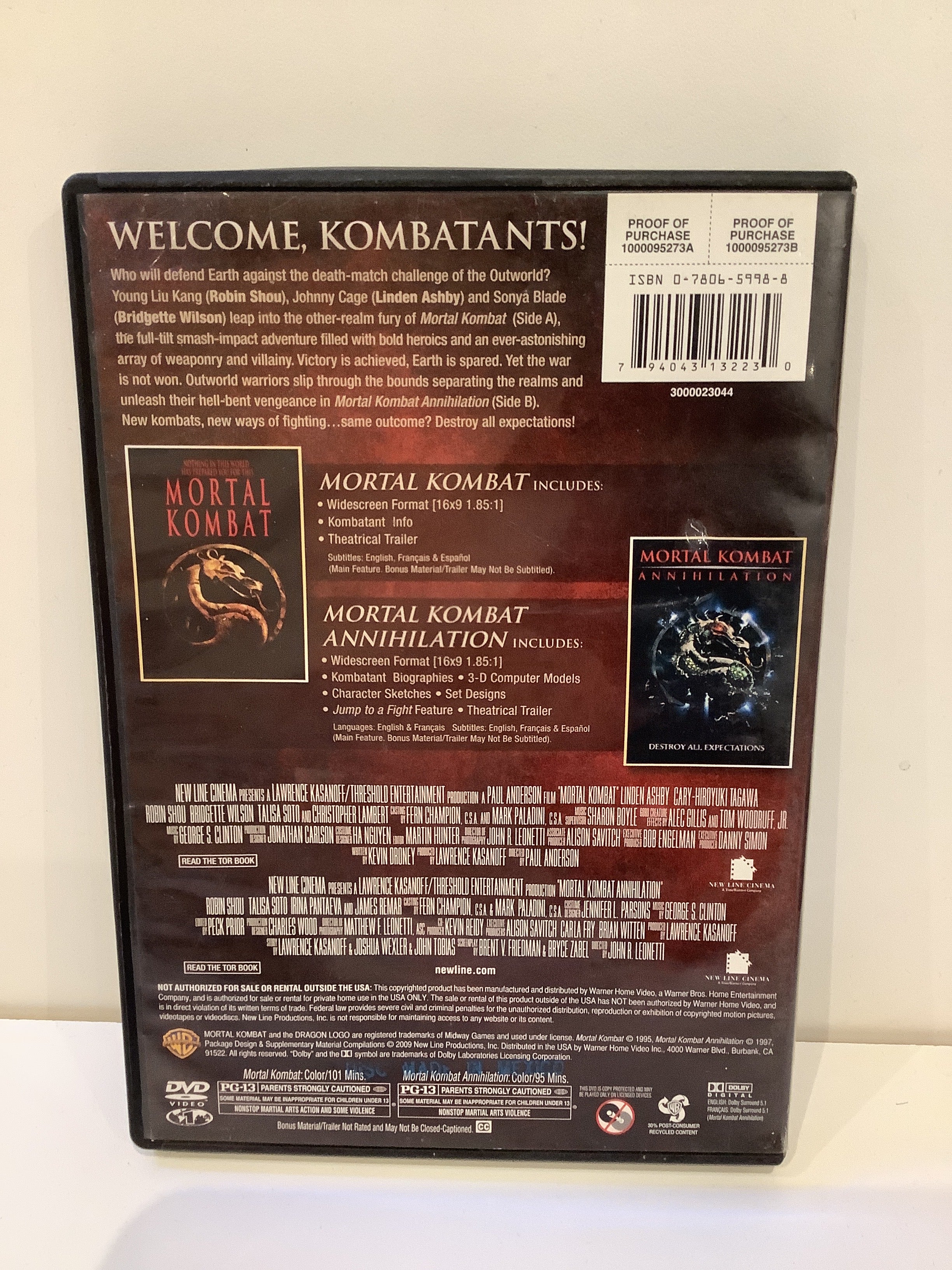 Mortal Kombat: Double Feature - DVD - Image 2