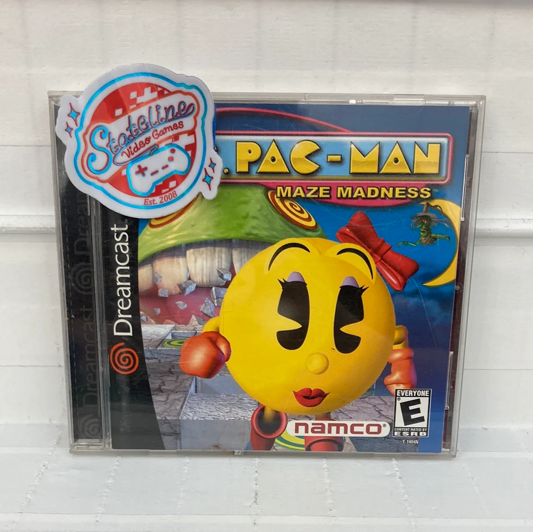 Ms. Pac-Man Maze Madness - Sega Dreamcast