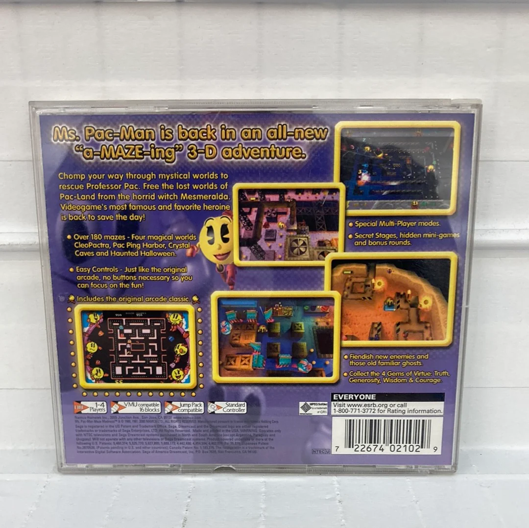Ms. Pac-Man Maze Madness - Sega Dreamcast - Image 2