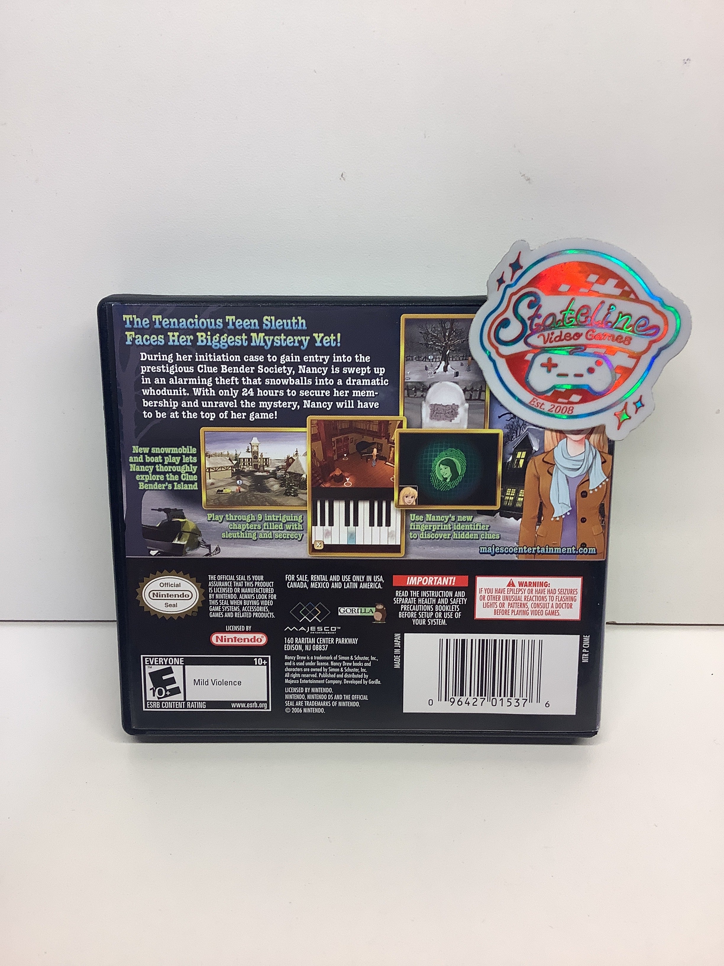 Nancy Drew The Mystery of the Clue Bender Society - Nintendo DS - Image 2