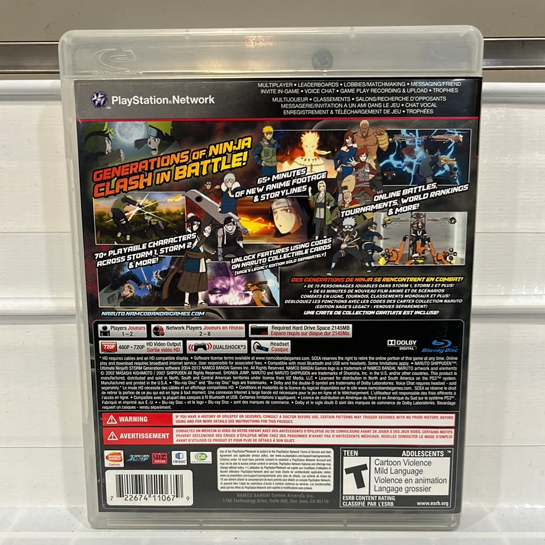 Naruto Shippuden Ultimate Ninja Storm Generations - Playstation 3 - Image 2