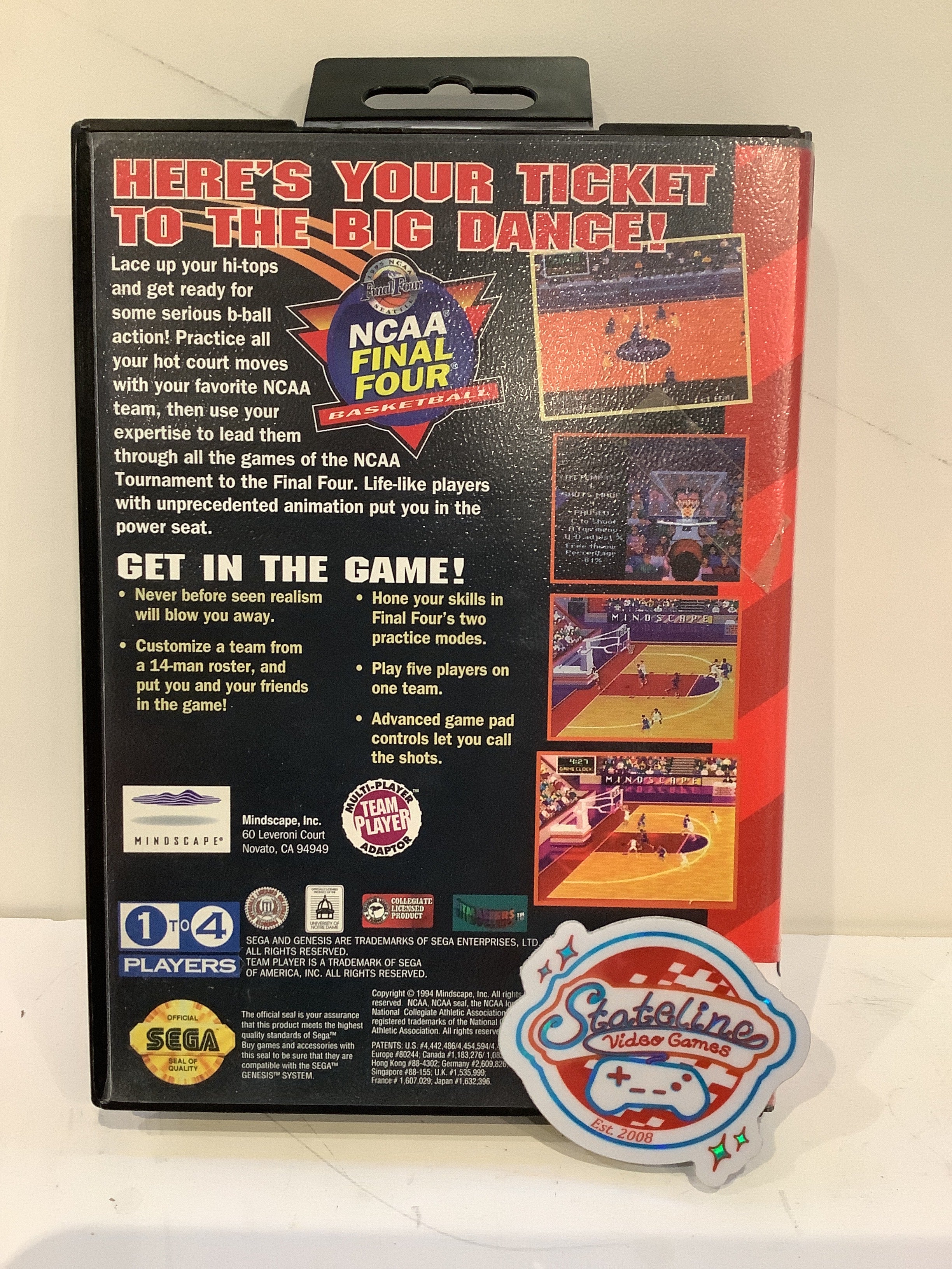 NCAA Final Four Basketball - Sega Genesis - Image 2