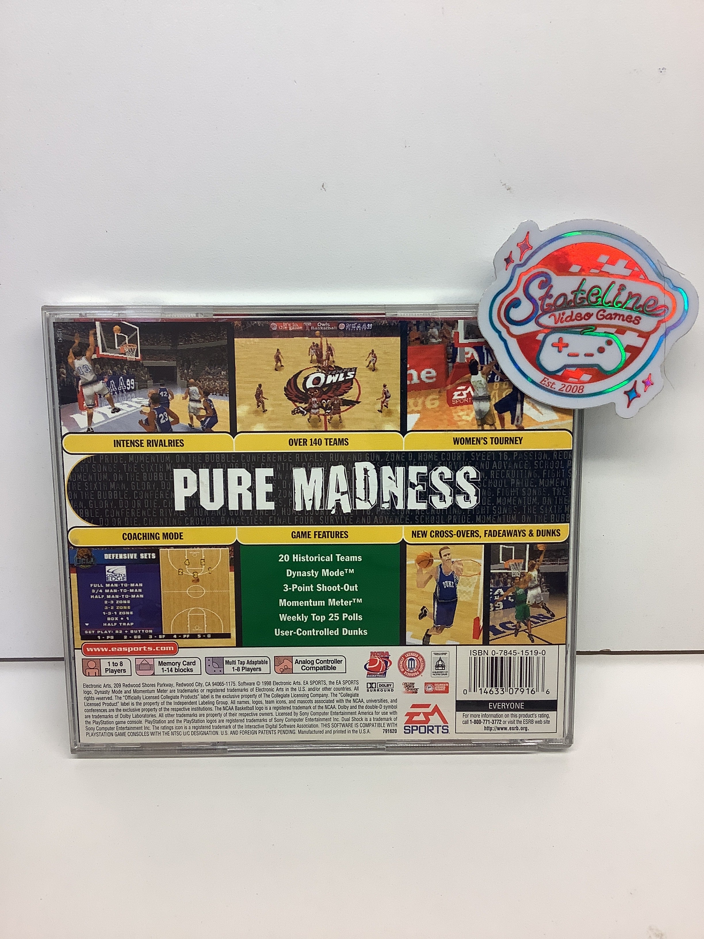 NCAA March Madness 99 - Playstation - Image 2