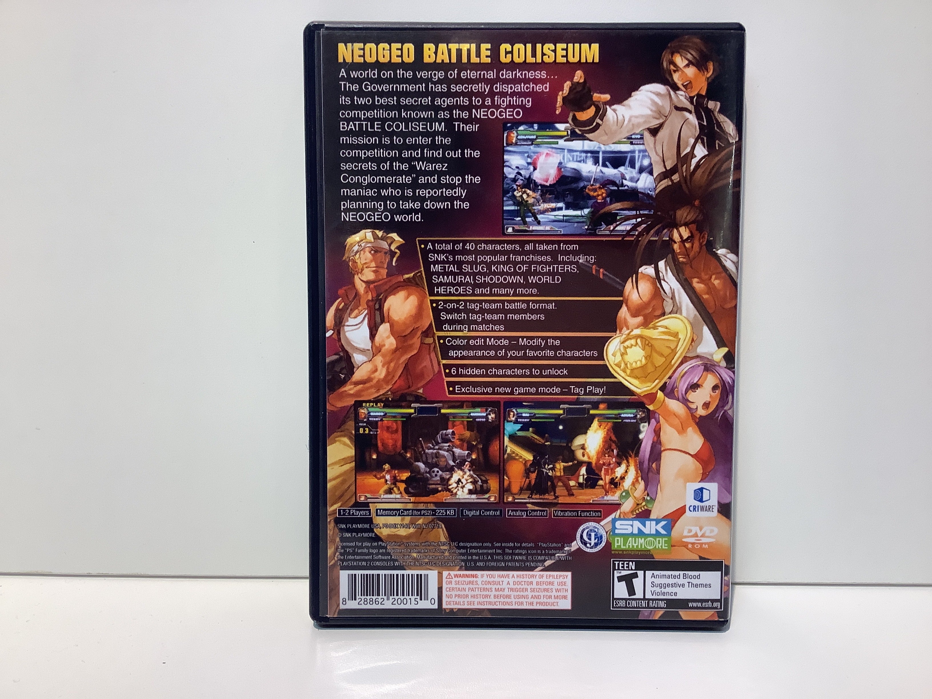 NeoGeo Battle Coliseum - Playstation 2 - Image 2