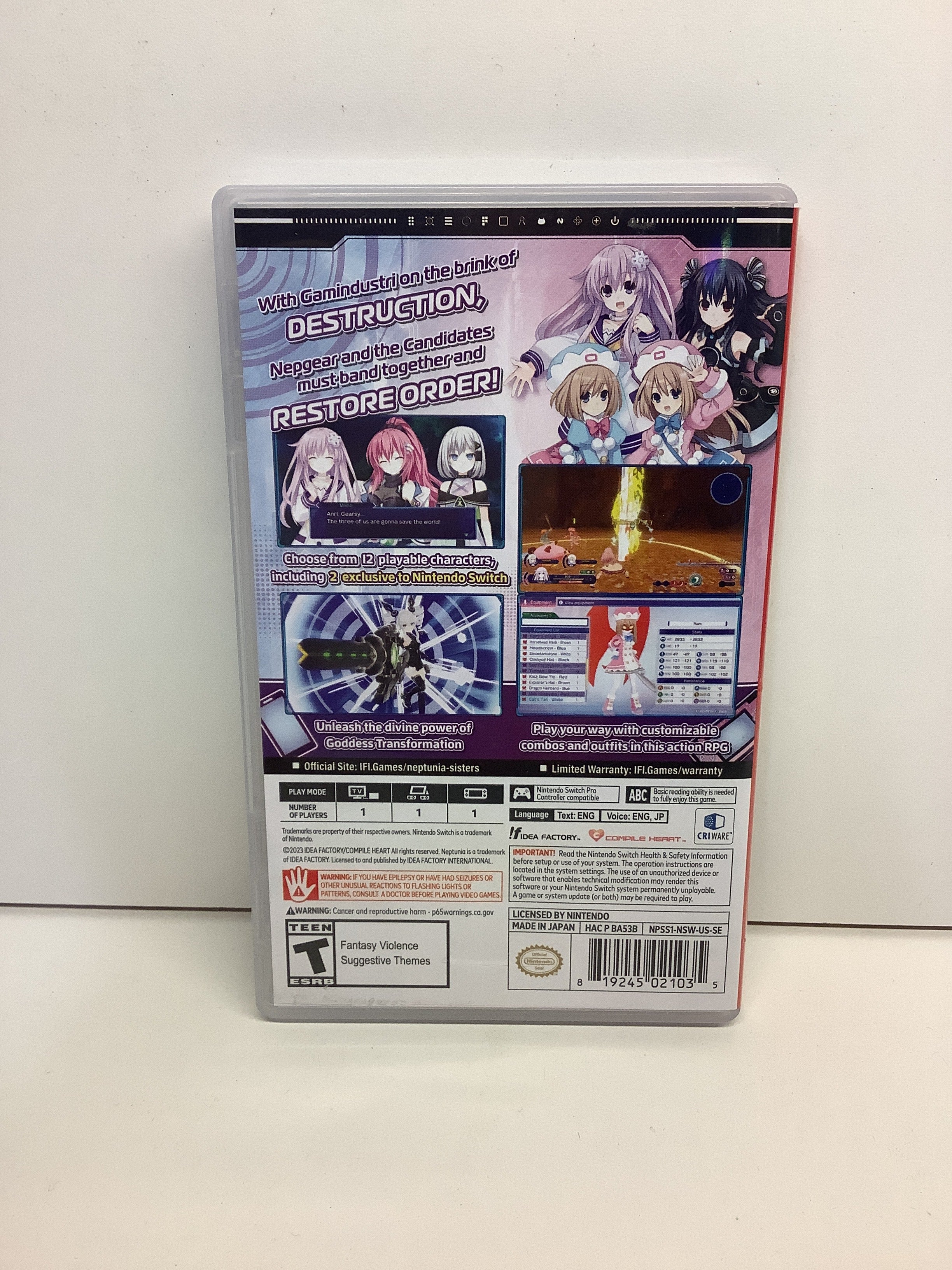Neptunia: Sisters vs Sisters - Nintendo Switch - Image 2